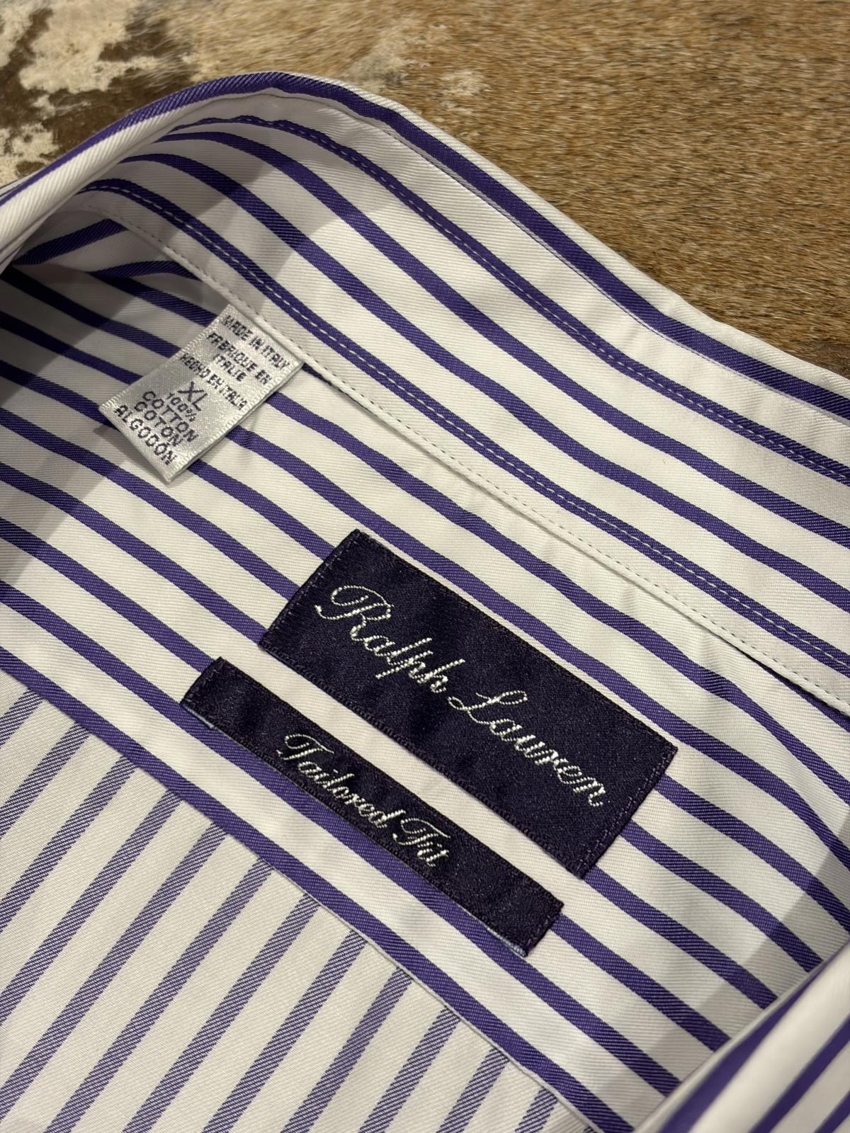 Polo Ralph Lauren Ralph Lauren Purple Label “Tailored Fit” Shirt Size US XL / EU 56 / 4 - 2 Thumbnail