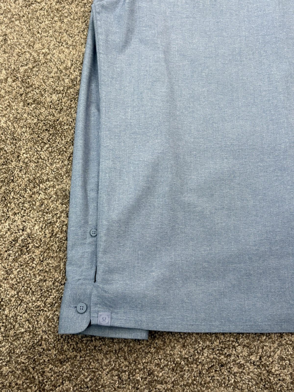 Lululemon Lululemon Commission Long Sleeve Button Down Shirt Blue Mens Size US L / EU 52-54 / 3 - 9 Thumbnail
