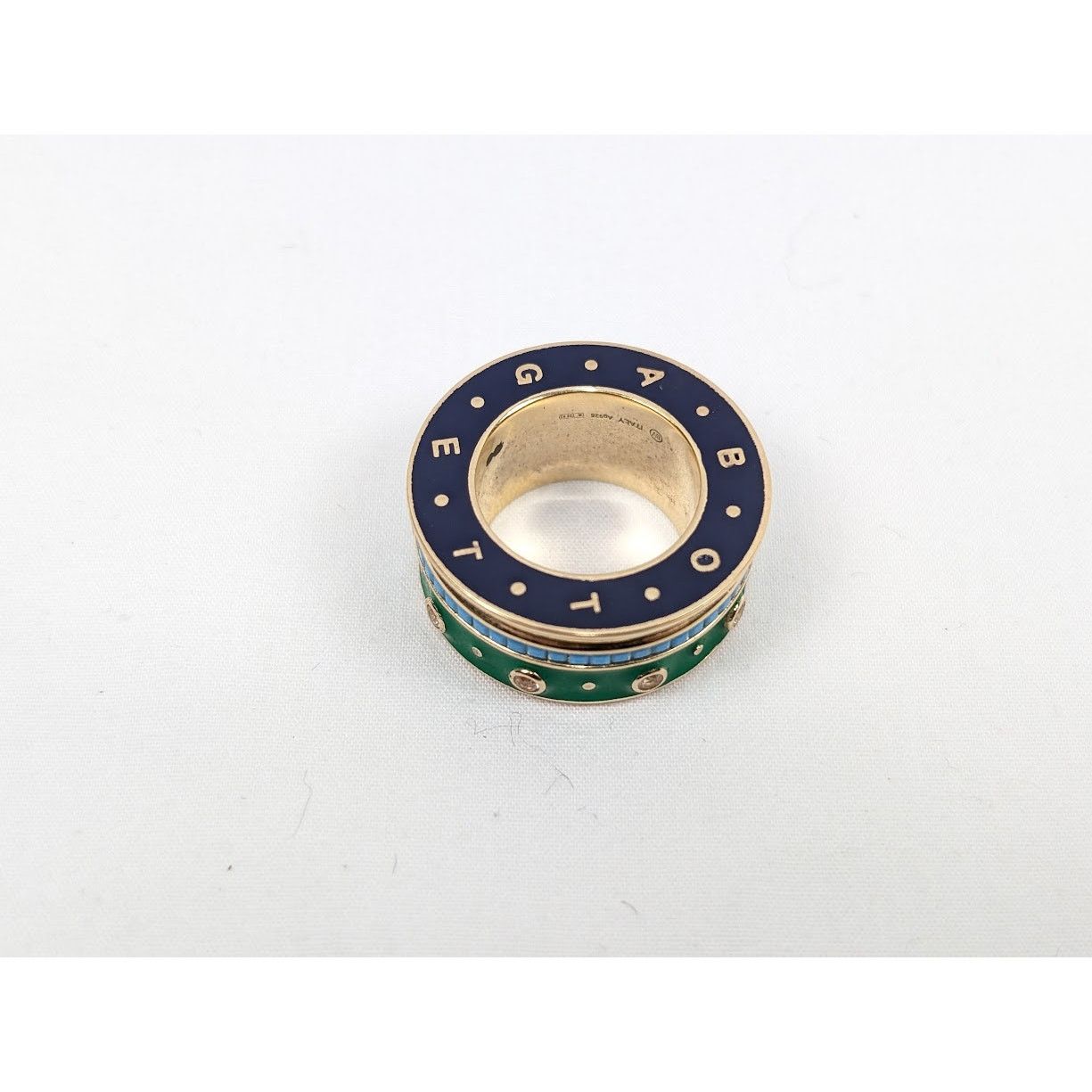 Bottega Veneta o1rshd1 Size: 13 / Ring in Gold Silver Turquoise Size ONE SIZE - 8 Thumbnail