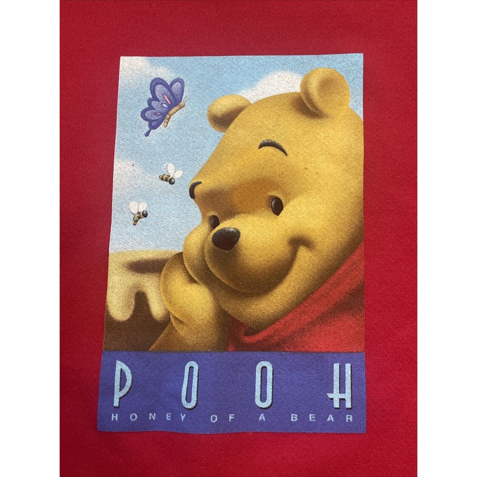 Disney Vintage 90's Large Disney Winnie The Pooh Bear Crewneck Swea Size US L / EU 52-54 / 3 - 10 Thumbnail