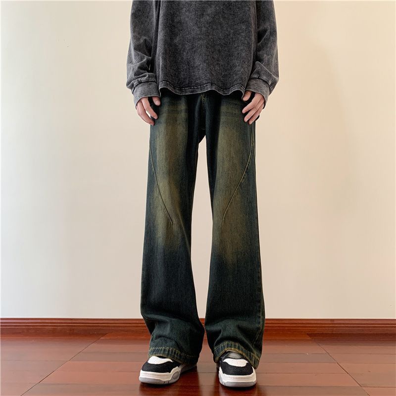 Japanese Brand American retro loose casual high street flared jeans Size US 32 / EU 48 - 1 Thumbnail