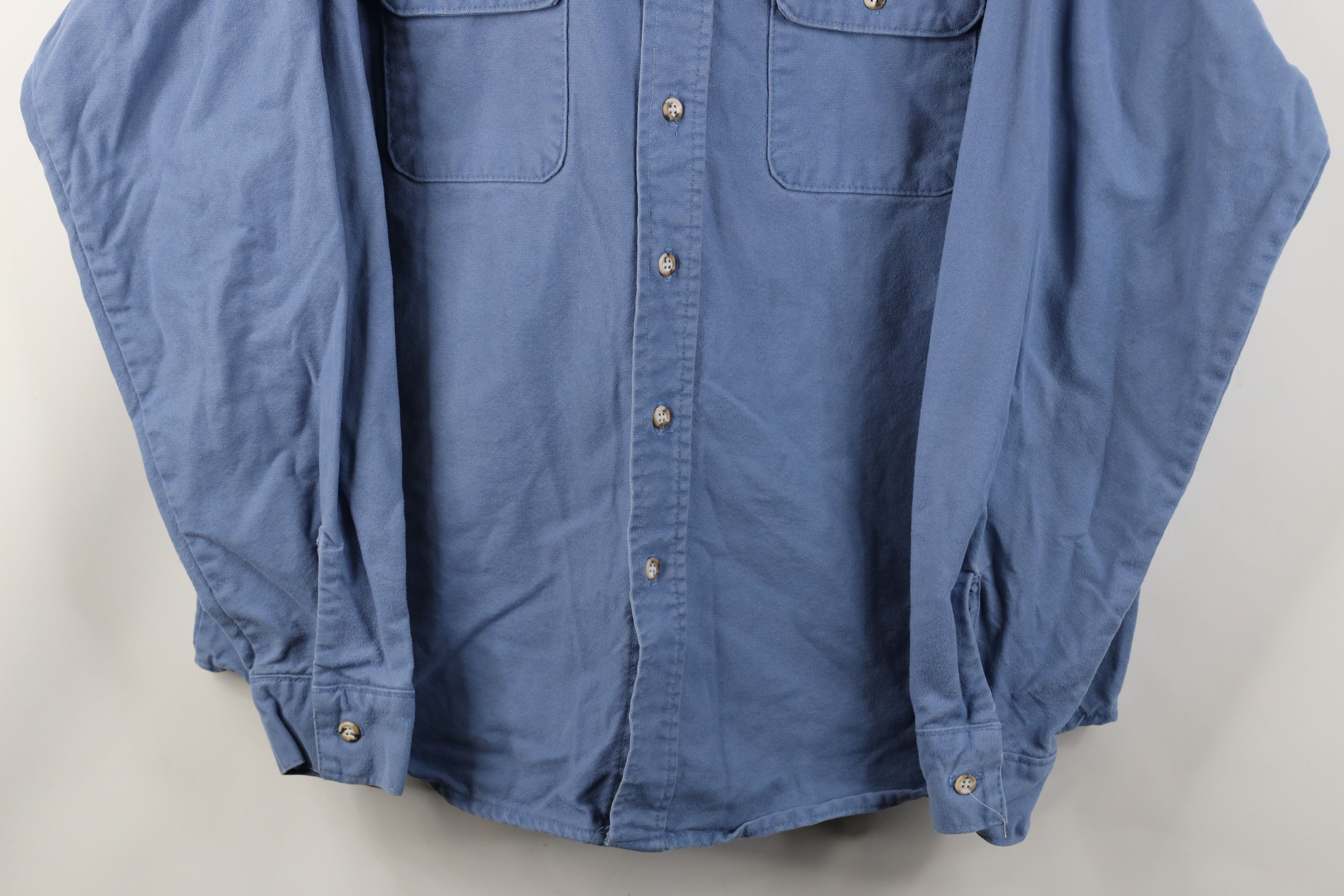 FiveBrother Vintage 70s Five Brother Chamois Cloth Collared Button Shirt Size US XL / EU 56 / 4 - 3 Thumbnail