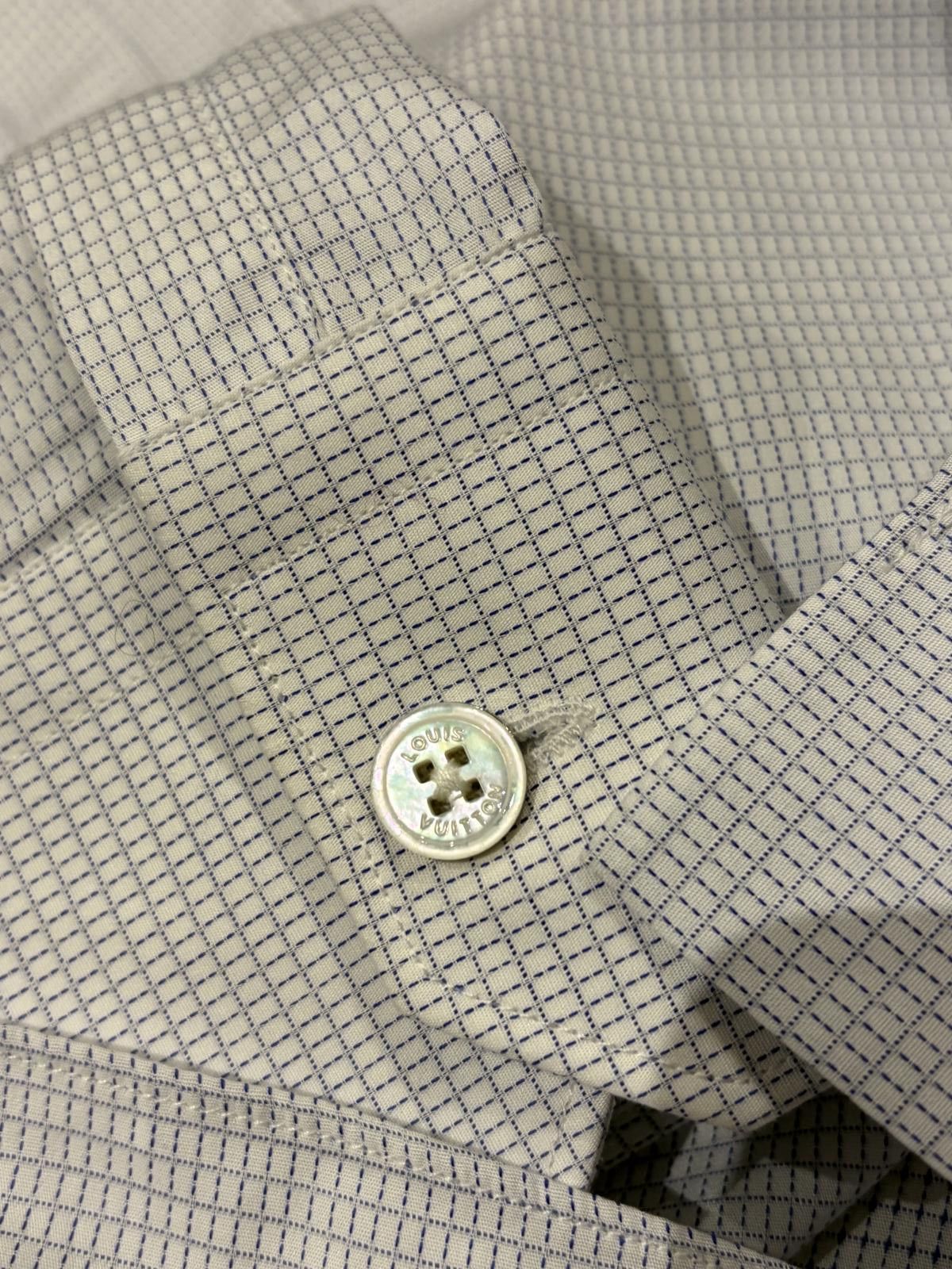 Louis Vuitton Louis Vuitton Micro-Check Dress Shirt Size US M / EU 48-50 / 2 - 9 Thumbnail