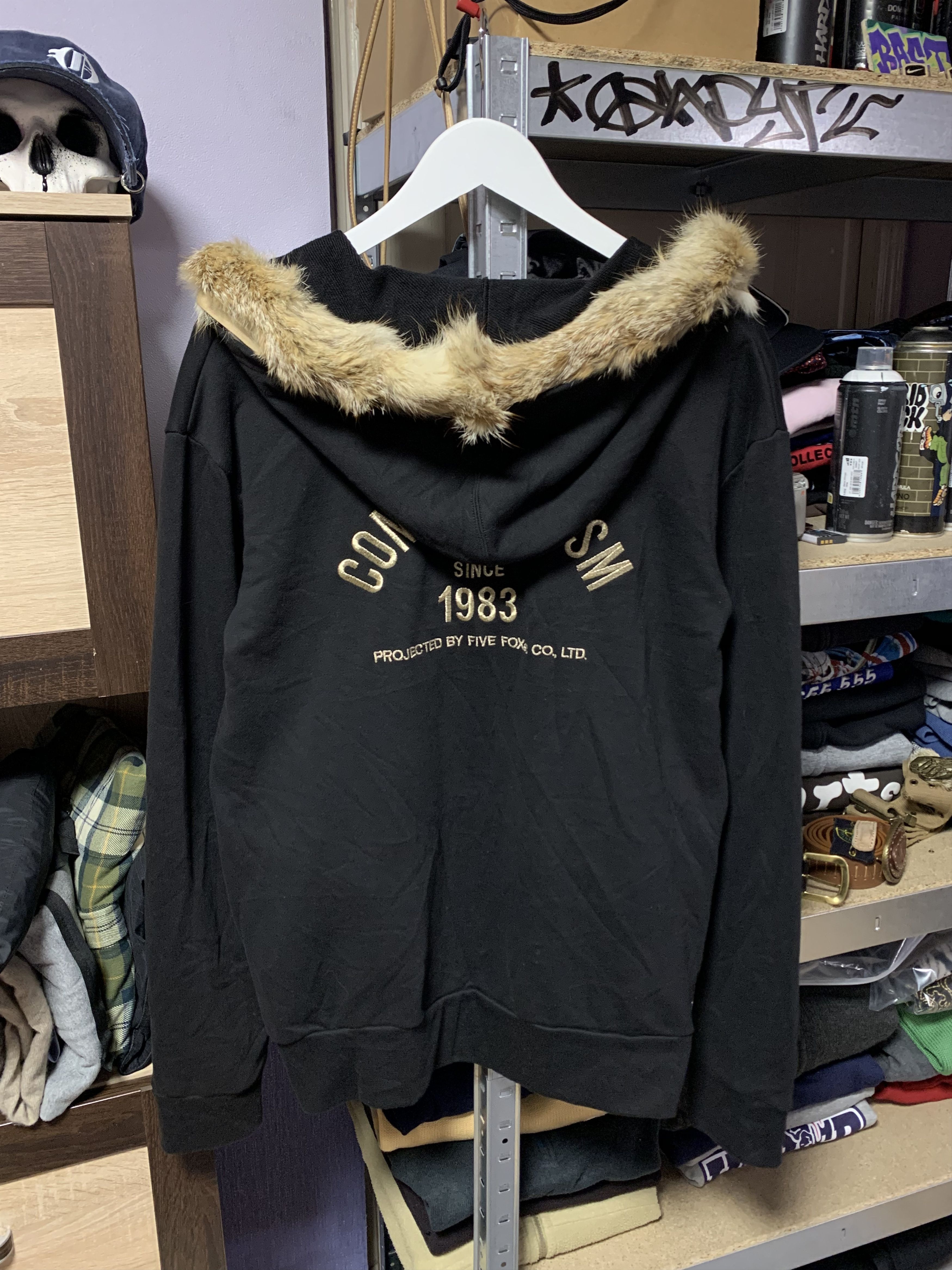Comme Ca Ism 💥SUPER BLACK💥 COMME ÇA ISM FUR ZIP HOODIE Size US M / EU 48-50 / 2 - 1 Thumbnail