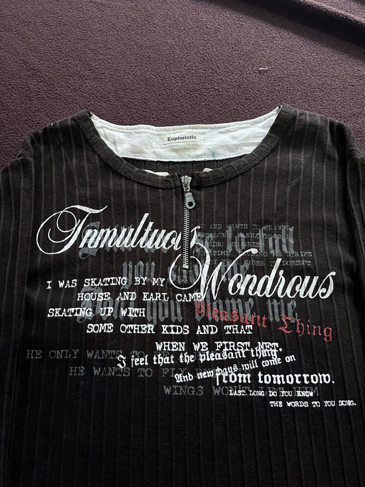 Japanese Brand Japanese Euphustic Double layers Poem Size US M / EU 48-50 / 2 - 3 Thumbnail