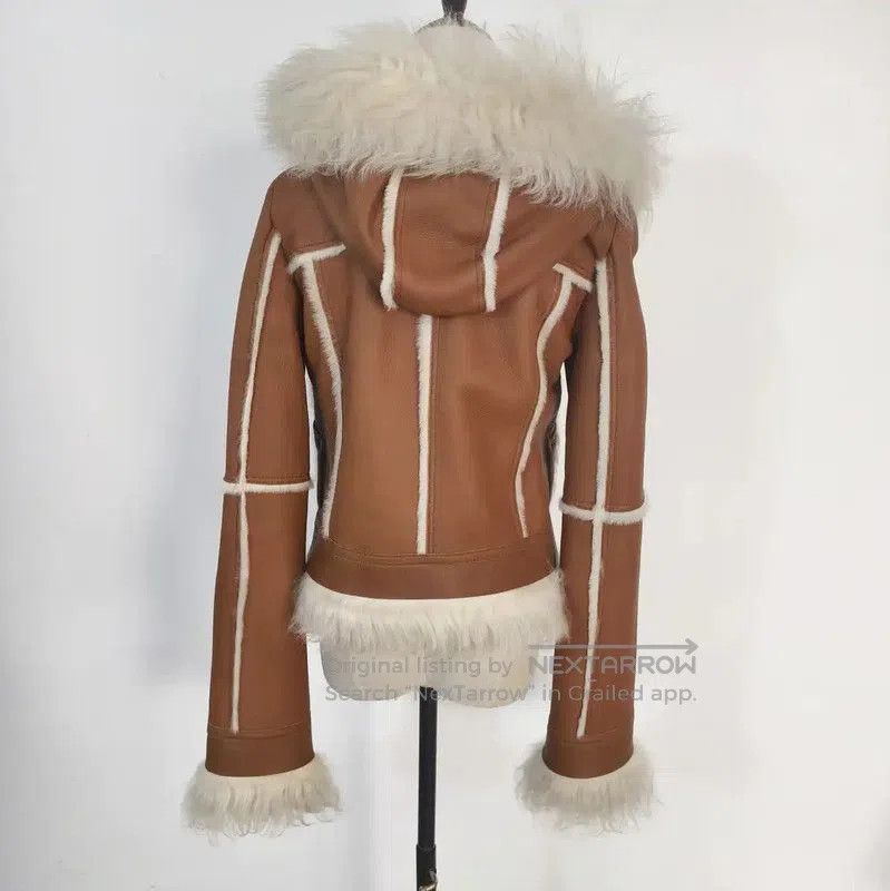 Burberry Burberry Winter Brown Shearling Women's Jacket. Size M / US 6-8 / IT 42-44 - 5 Thumbnail