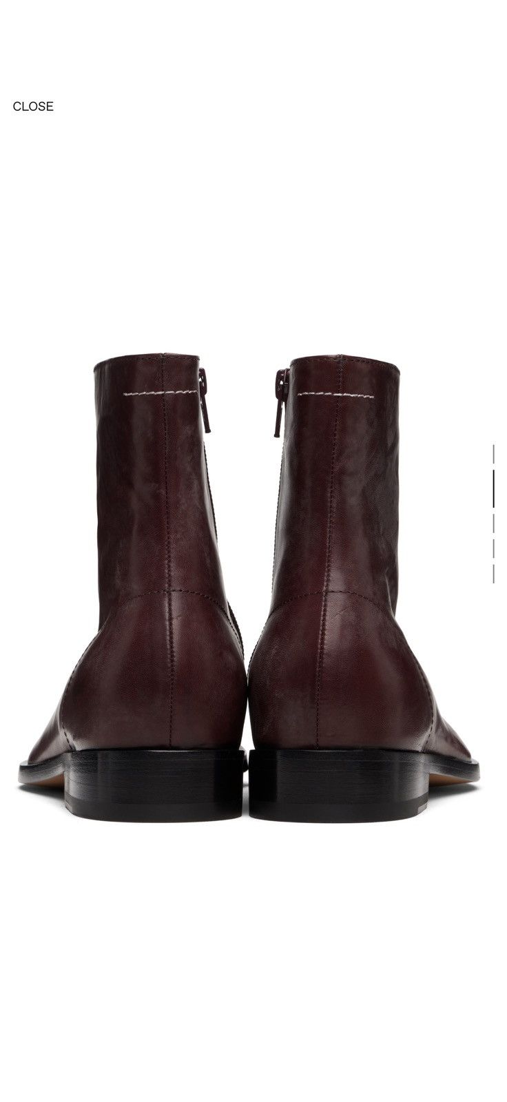 MM6 Mm6 leather ankle boots Size US 9 / EU 42 - 1 Thumbnail