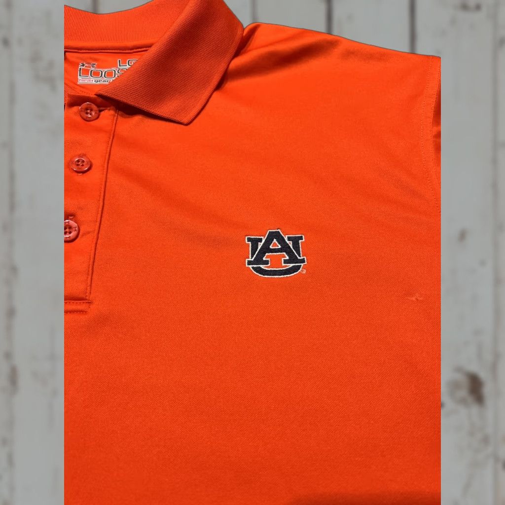 Under Armour Under Armour Auburn Tigers Polo Shirt Mens Large Orange HeatGear Golf Athletic Size US L / EU 52-54 / 3 - 1 Thumbnail