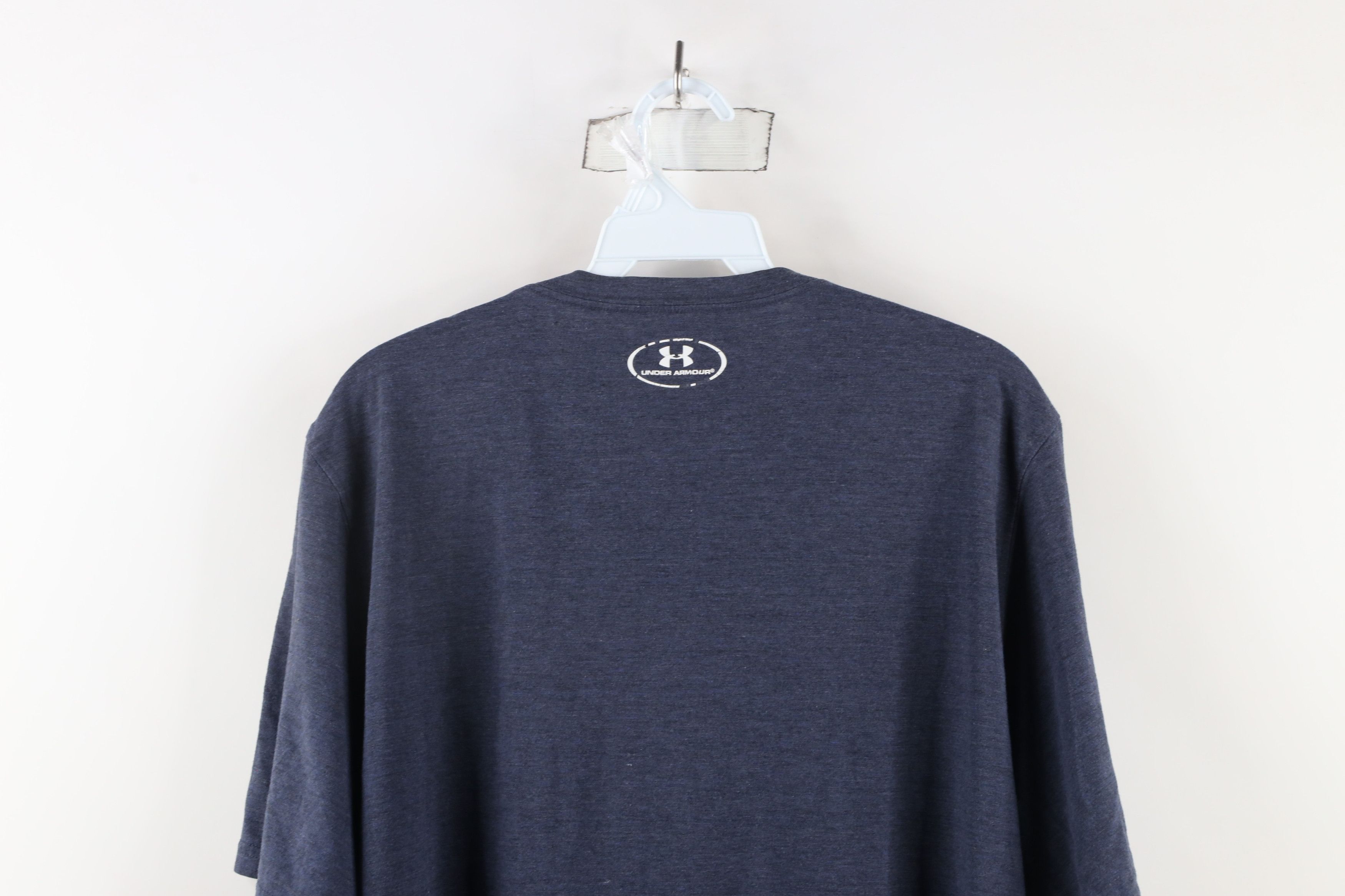 Under Armour × Vintage Under Armour Notre Dame University Football T-Shirt Blue Size US XL / EU 56 / 4 - 13 Thumbnail