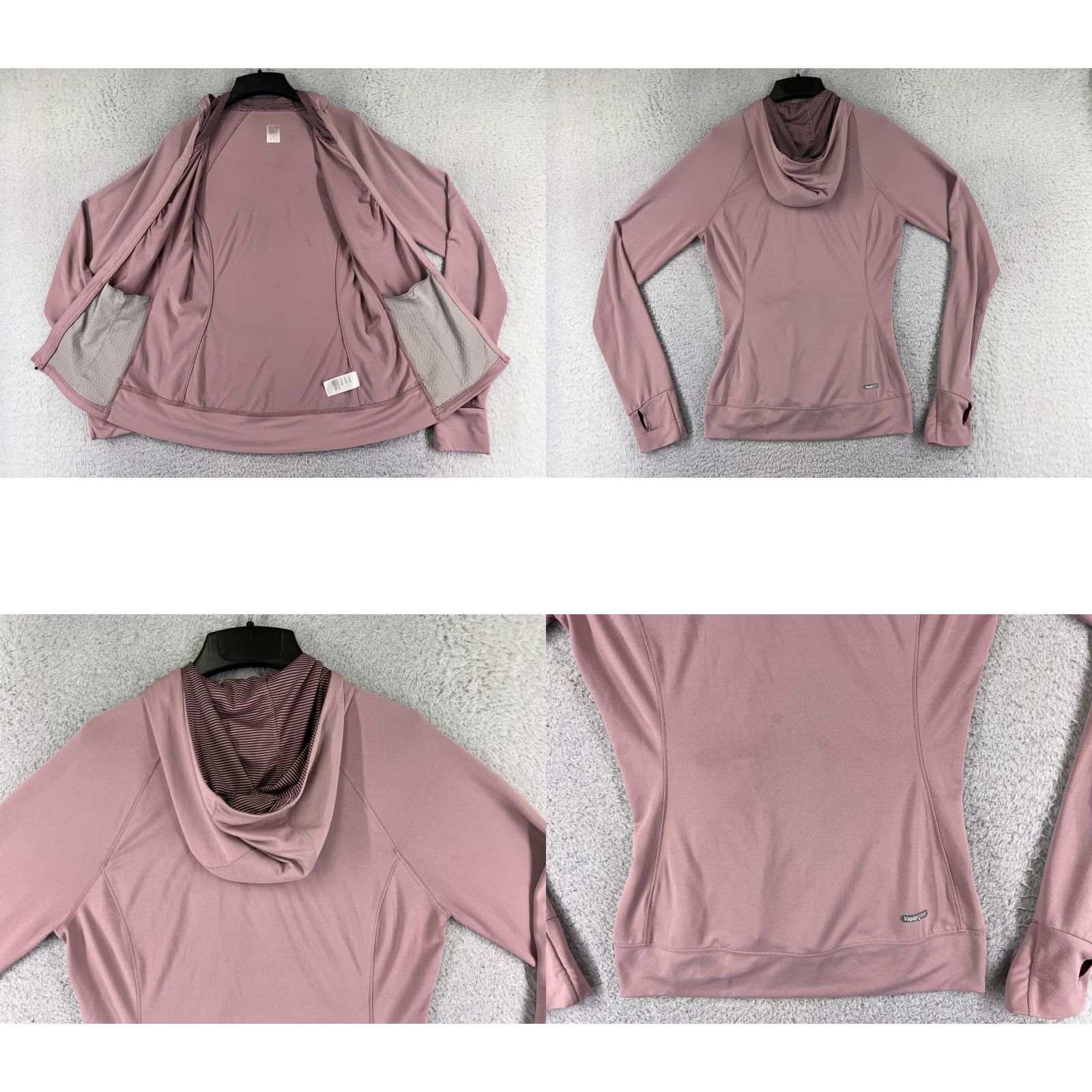 The North Face The North Face Hoodie Womens S Pink Lightweight Vaporwick Poly Blend Logo Crew Neck Pullover Sweatshirt Activewear Size S / US 4 / IT 40 - 9 Thumbnail