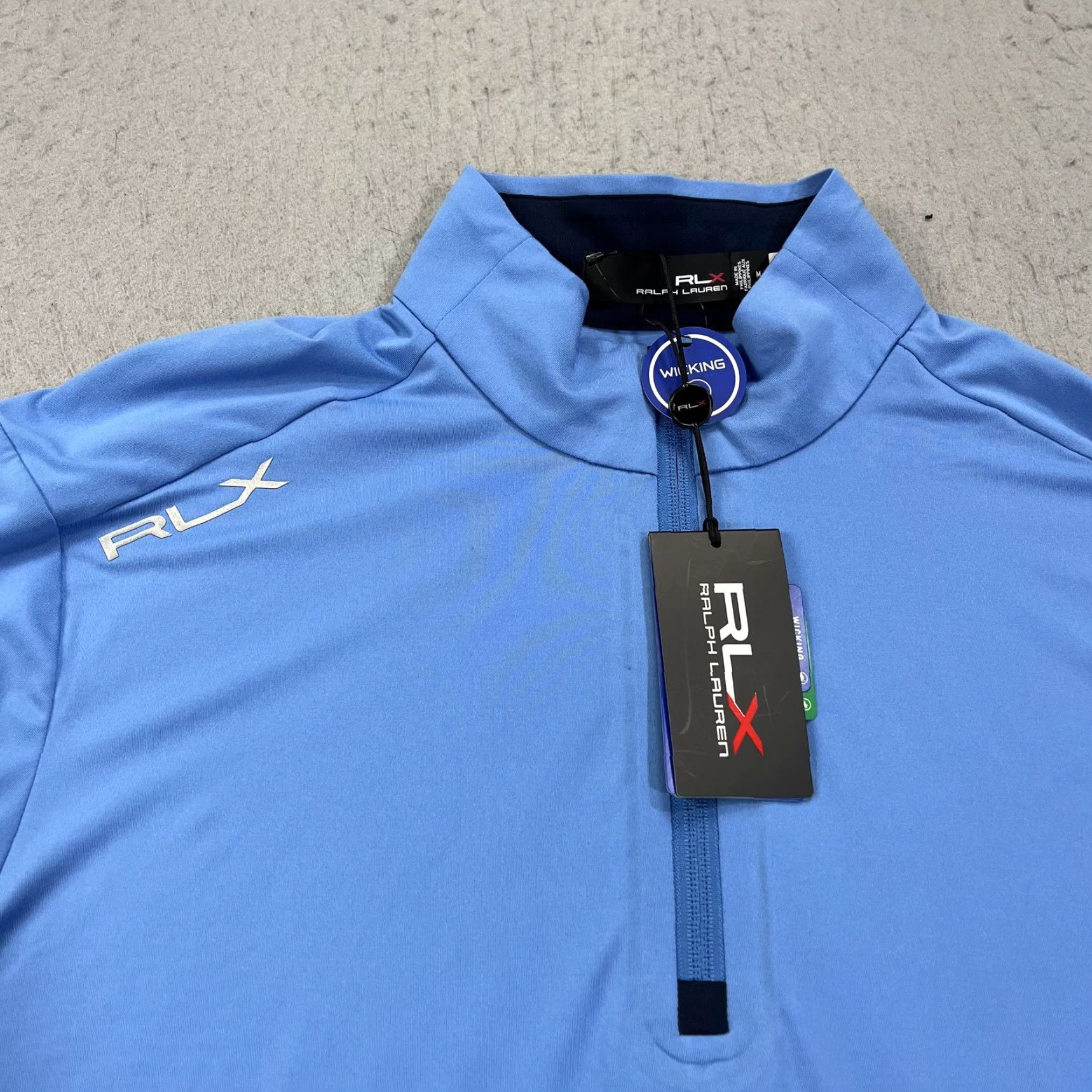 RLX Ralph Lauren VINTAGE RLX Ralph Lauren Golf Pullover Mens Medium Blue 1/4 Zip Country Club of Hudson Size US M / EU 48-50 / 2 - 2 Thumbnail