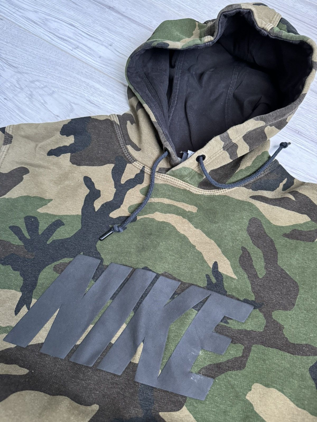 Nike × Vintage Vintage Nike camouflage Hoodie Size US XL / EU 56 / 4 - 4 Thumbnail