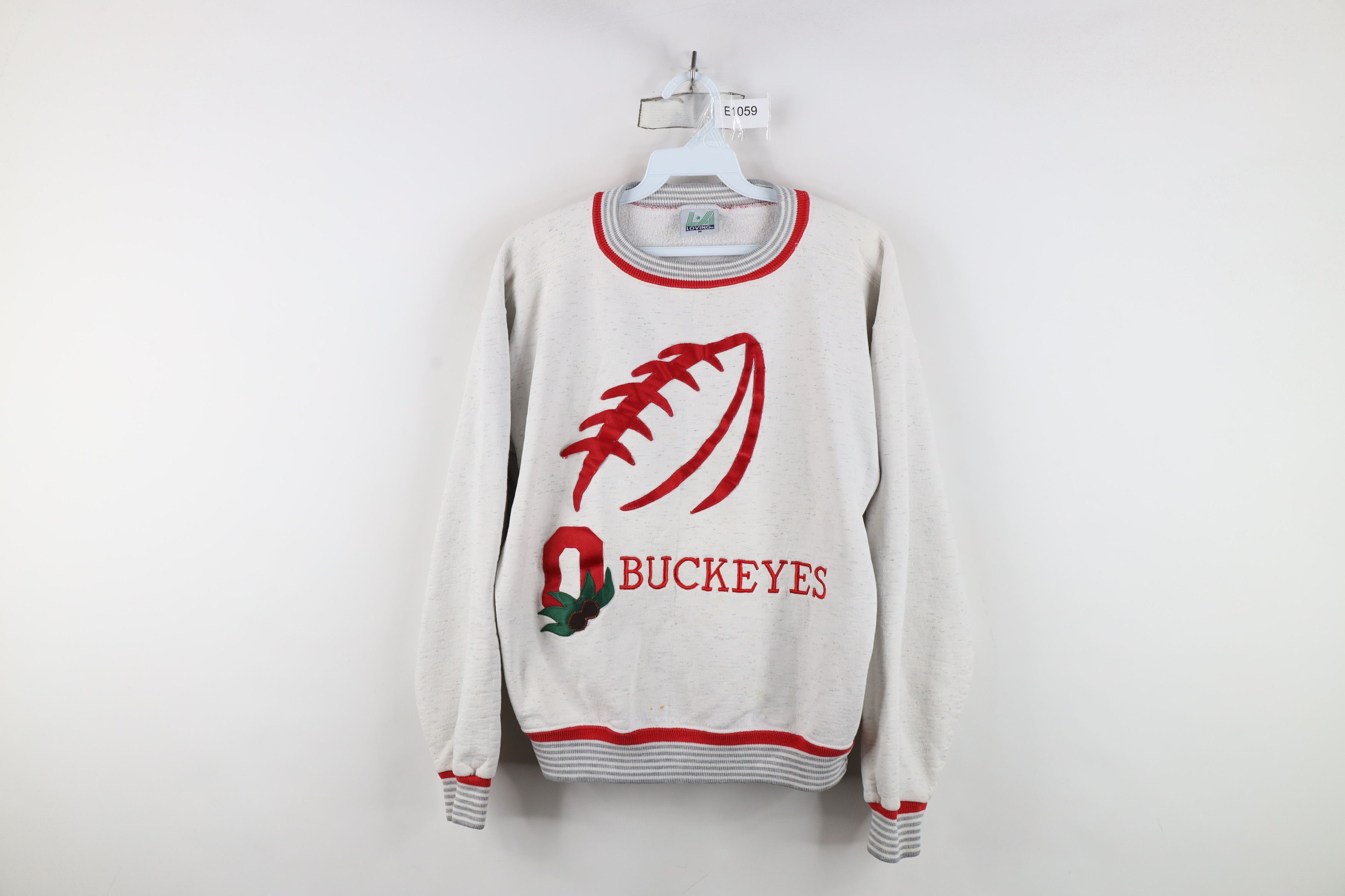 Vintage Vintage 90s Ohio State University Football Sweatshirt USA Size M / US 6-8 / IT 42-44 - 1 Thumbnail