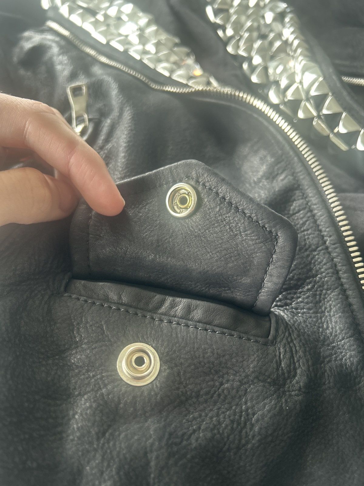 Balmain Balmain SS11 Studded Leather Jacket Decarnin Size US S / EU 44-46 / 1 - 9 Thumbnail