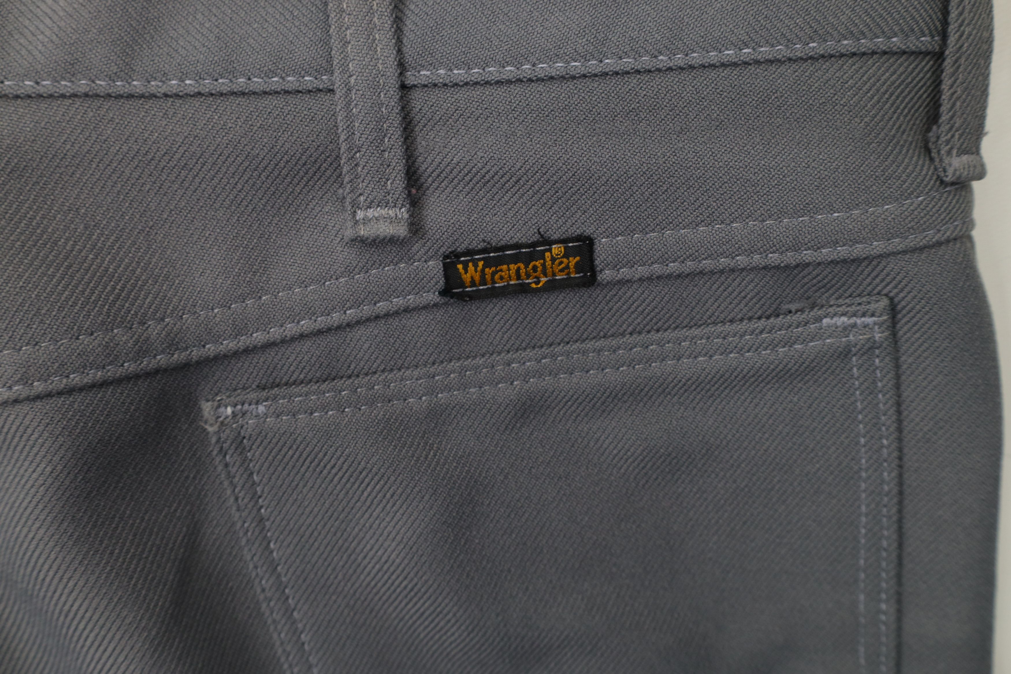 Vintage × Wrangler Vintage 70s Wrangler Flared Wide Leg Chino Pants Gray USA Size US 36 / EU 52 - 13 Thumbnail