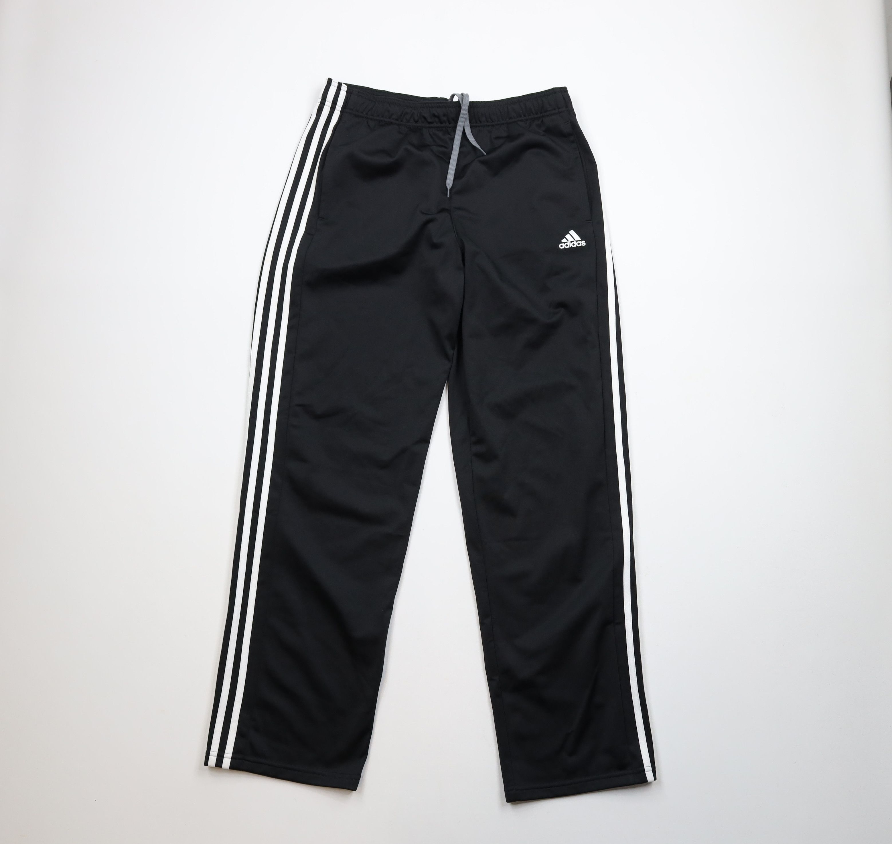 Adidas × Vintage Vintage Y2K Adidas Striped Wide Leg Sweatpants Pants Black Size US 36 / EU 52 - 1 Thumbnail