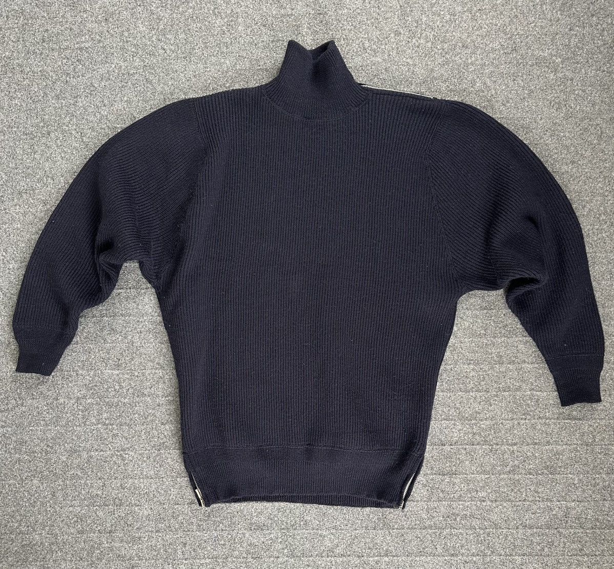 Marithe + Francois Girbaud Marithe Francois Girbaud 90’s Knit Wool Shoulder/Hem Zipped Size US L / EU 52-54 / 3 - 2 Thumbnail