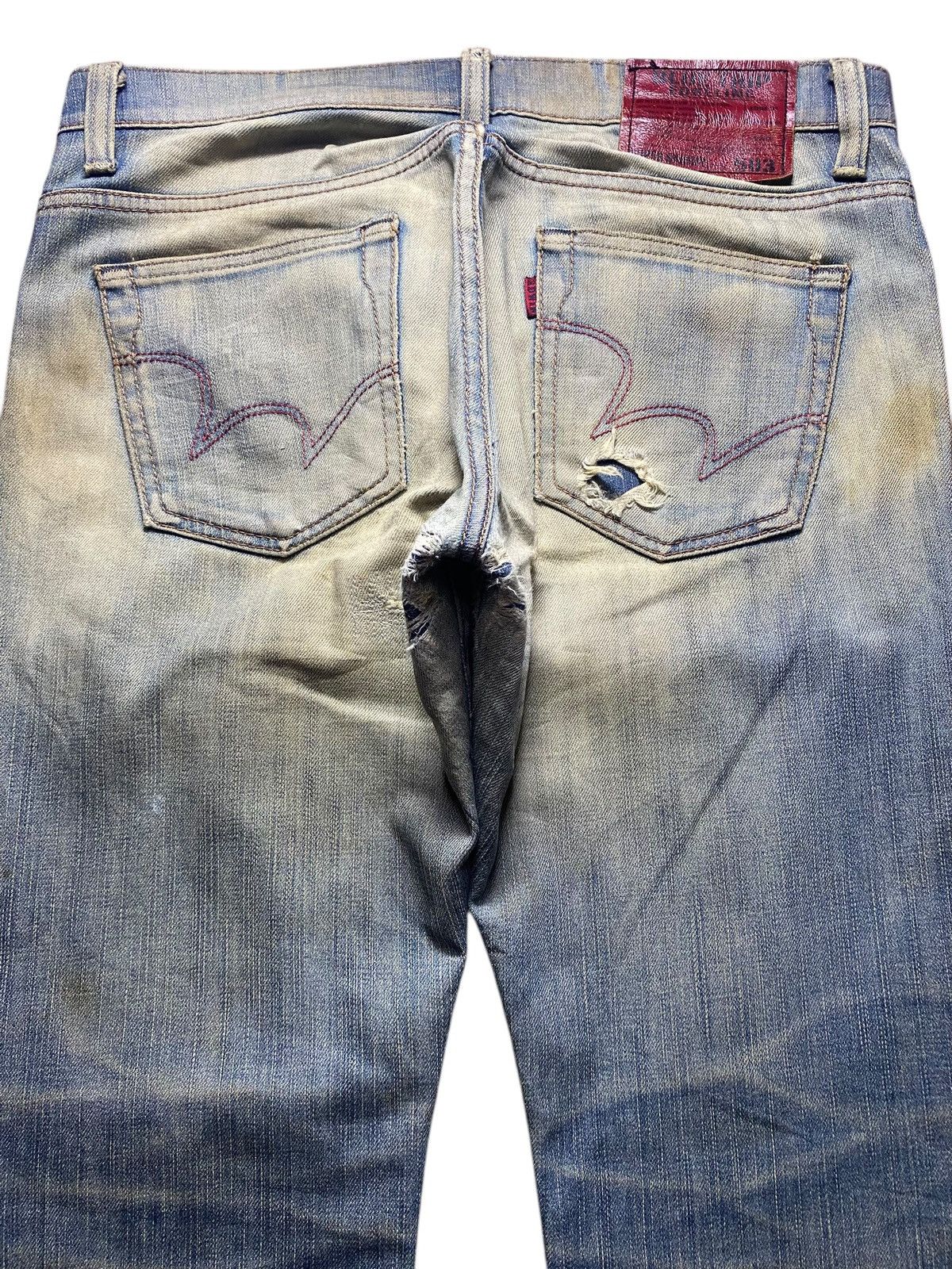 Edwin Edwin Japanese brand Grunge Distressed Jeans Size US 34 / EU 50 - 4 Thumbnail
