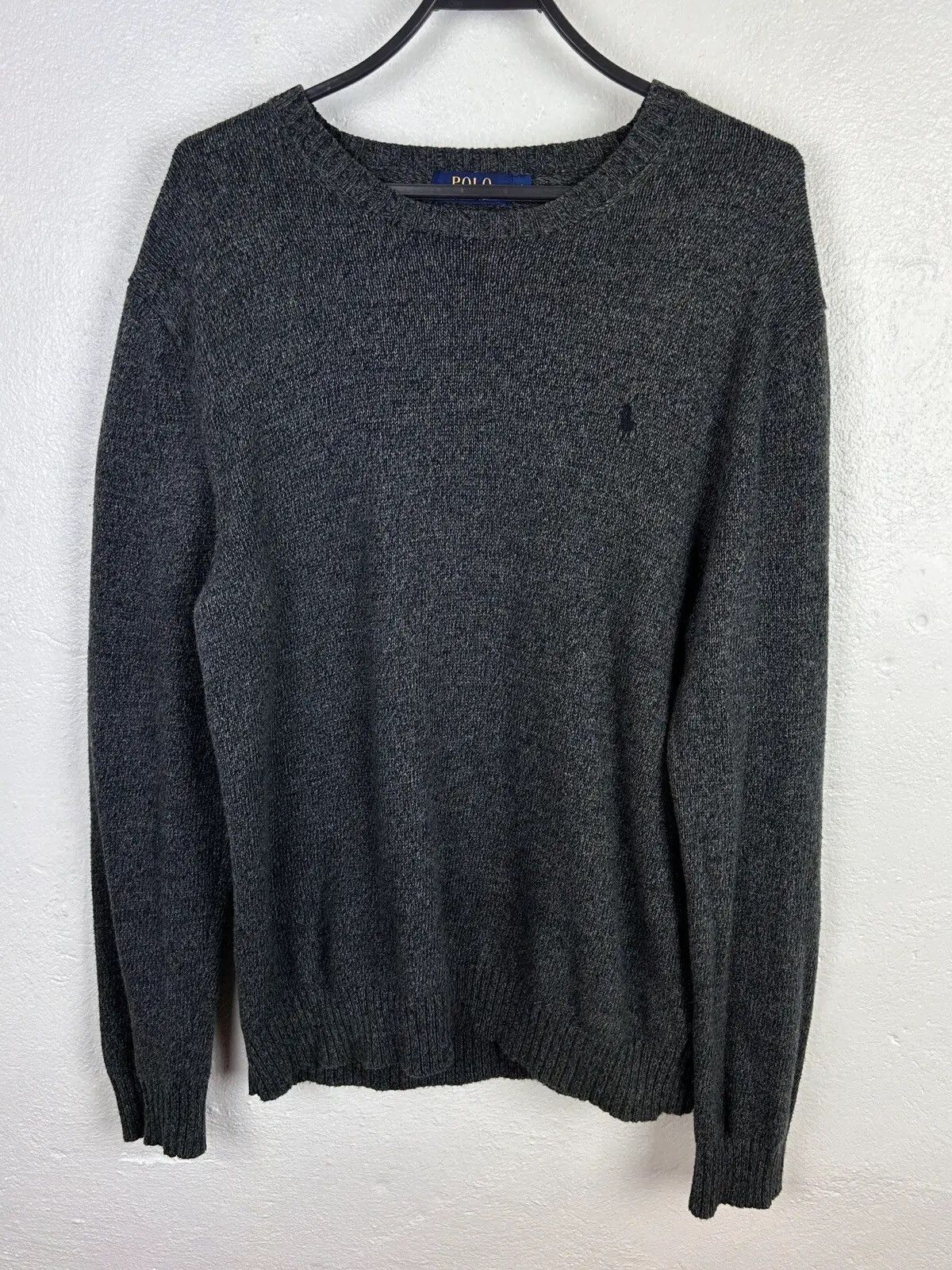 Polo Ralph Lauren Polo By Ralph Lauren Dark Grey Knitwear Heavy Sweater Size US L / EU 52-54 / 3 - 1 Thumbnail