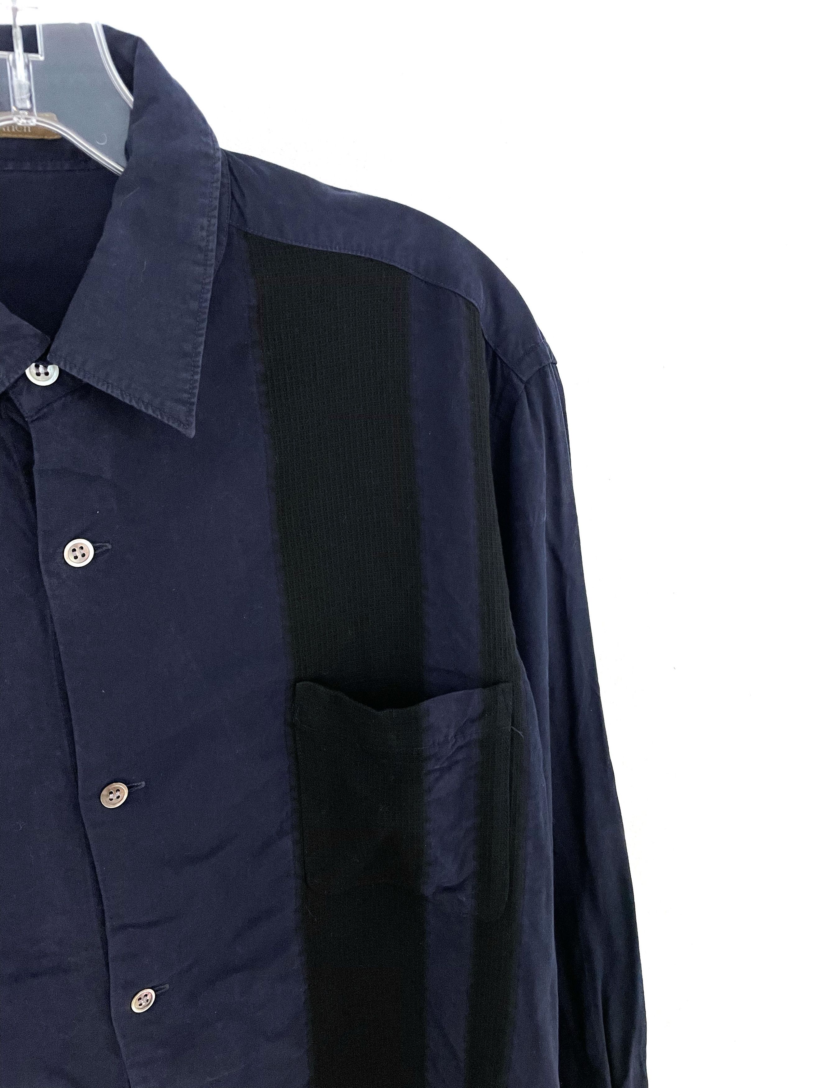 Yohji Yamamoto Knit Accent Shirt Size US M / EU 48-50 / 2 - 4 Thumbnail