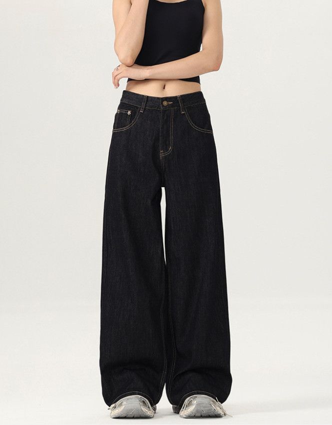 Japanese Brand Men's retro baggy straight leg casual wide-leg jeans Size US 32 / EU 48 - 1 Thumbnail