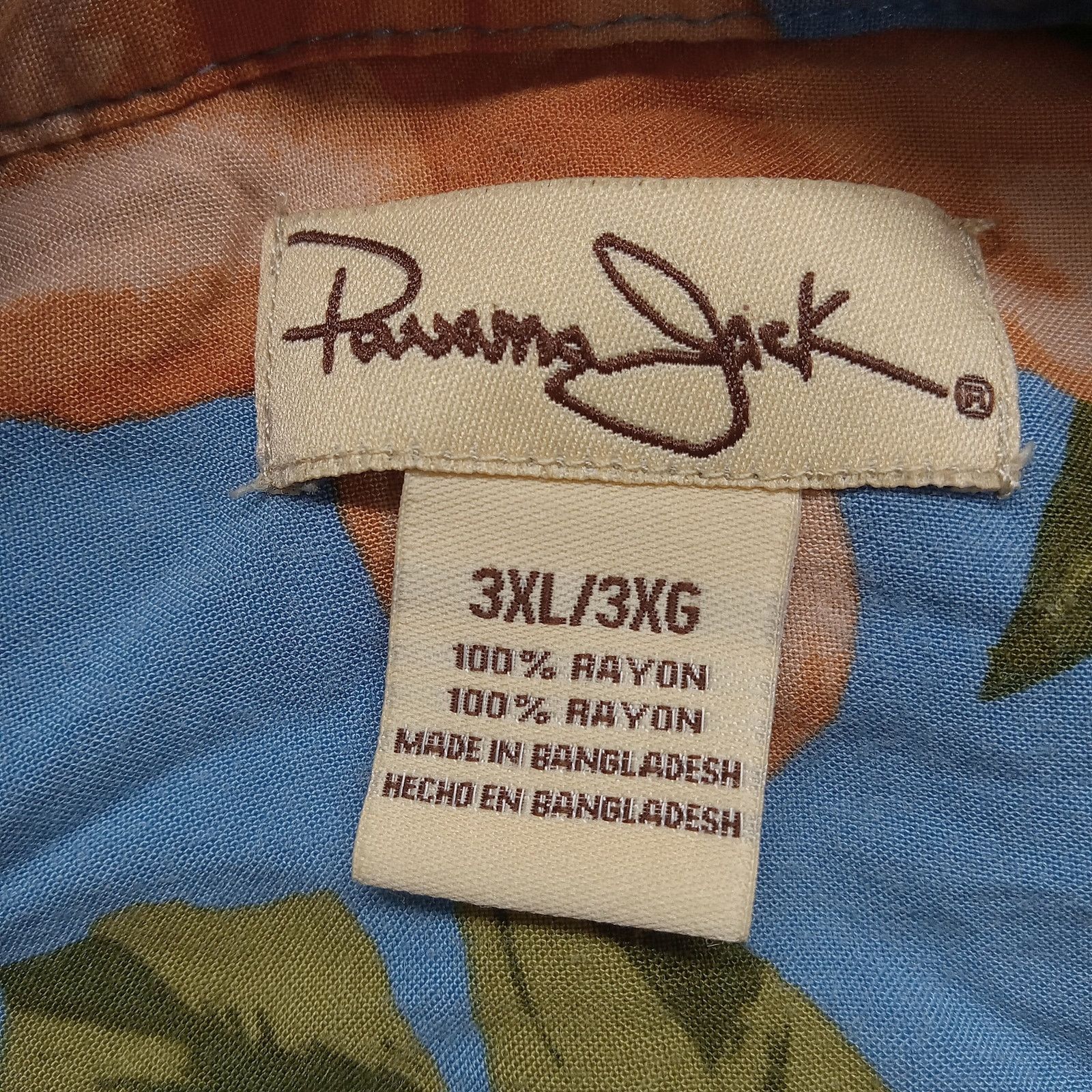 & Other Stories Panama Jack Hawaiian Shirt 3XL Men's Short Sleeve Floral Size US XXL / EU 58 / 5 - 4 Thumbnail