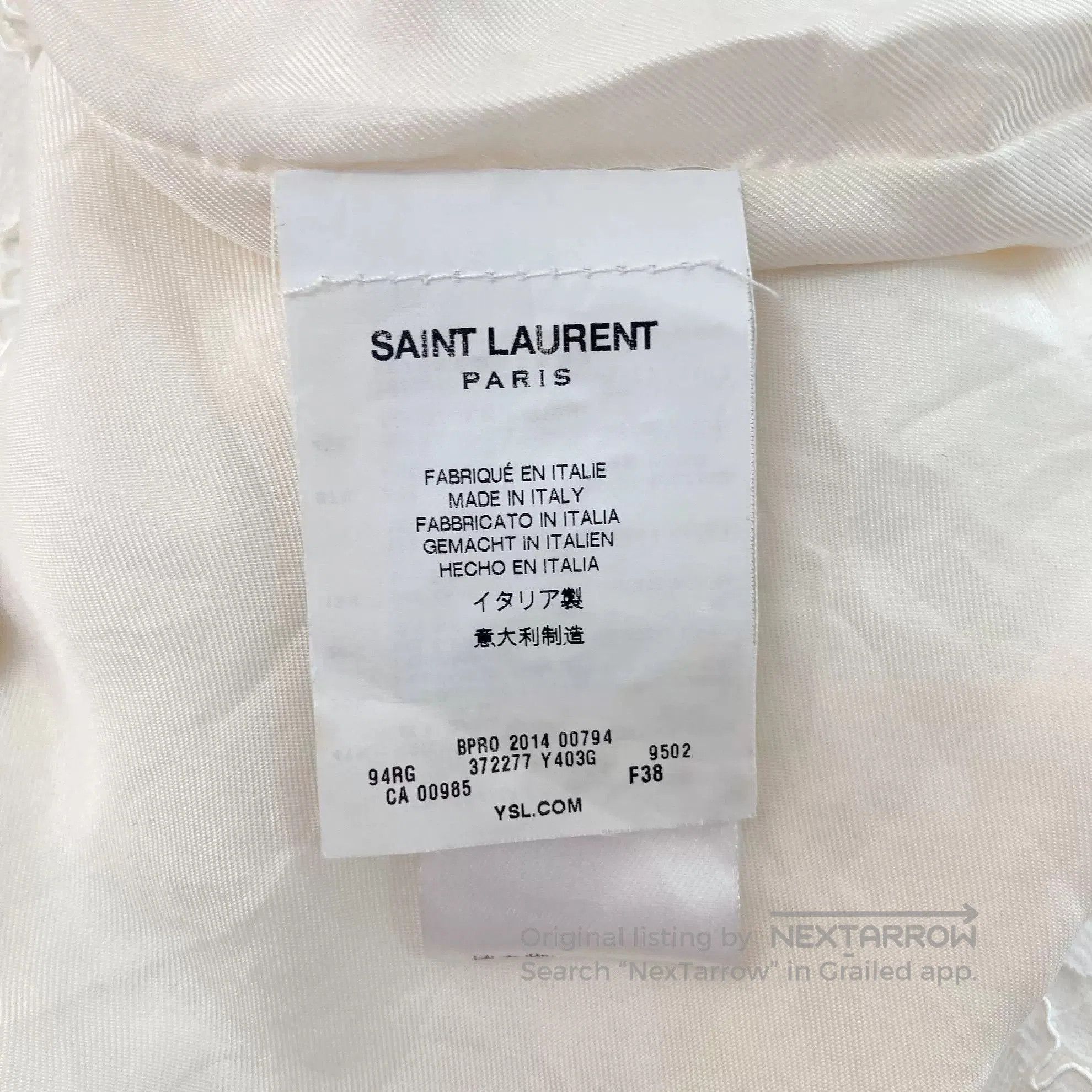 Saint Laurent Paris Saint Laurent White Lace Sleeveless Dress. Size S / US 4 / IT 40 - 7 Thumbnail