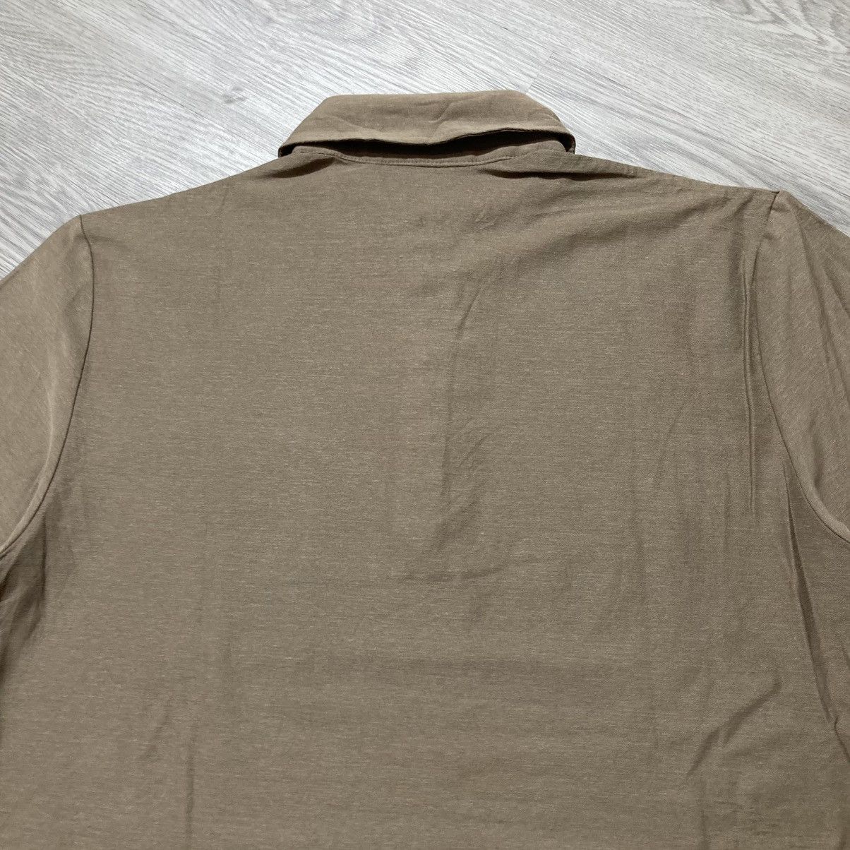 Japanese Brand 2000s Artisan Pocket Polo Tshirt Brown Designer Size US L / EU 52-54 / 3 - 12 Thumbnail