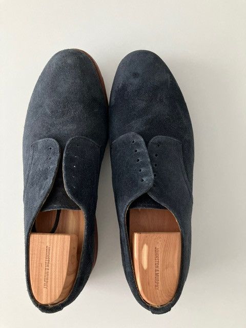 Beams Plus Beams Plus Cardiff Blue Suede Dress shoes, Size 9.5, England Size US 9.5 / EU 42-43 - 1 Thumbnail