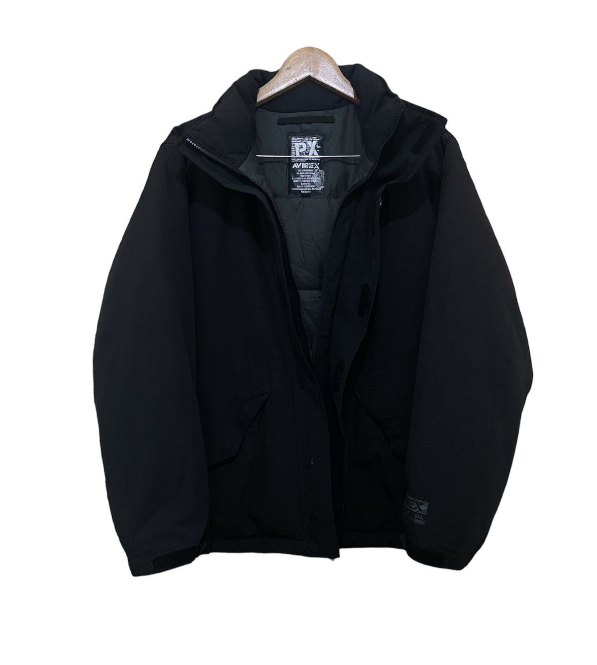 Avirex Px Fashion Black Down Puffer Jacket