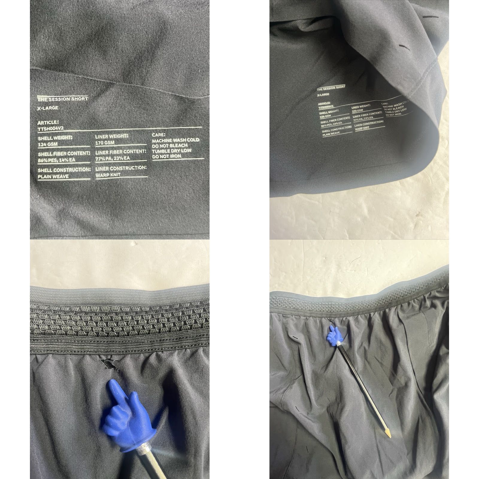 Ten Thousand Ten Thousand The Session Shorts Mens XL Black Athletic Activewear Size US 36 / EU 52 - 8 Thumbnail