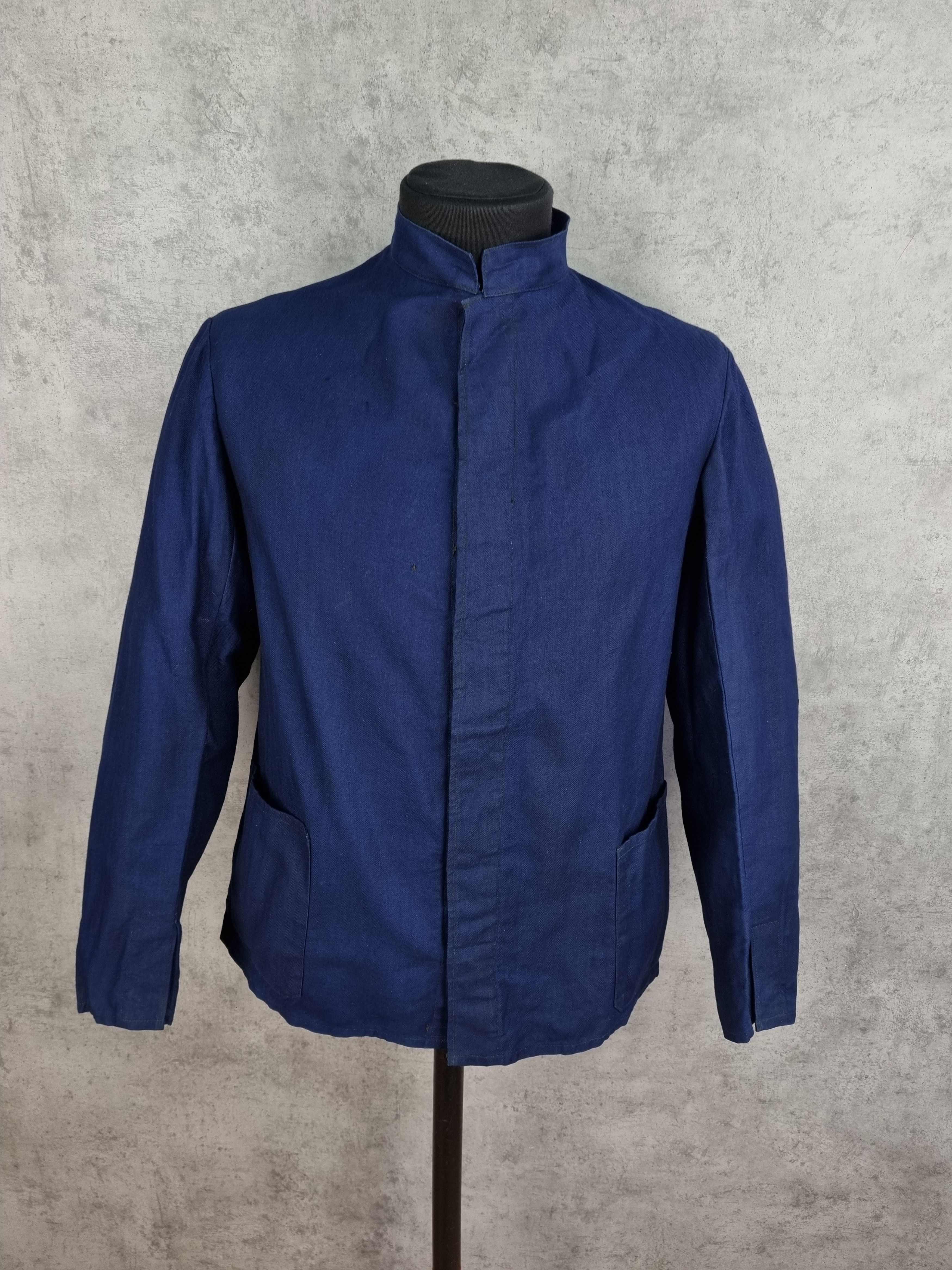 Le Laboureur × Vetra 80s Iconic Nehru Collar Worker German Jacket Size US M / EU 48-50 / 2 - 2 Thumbnail