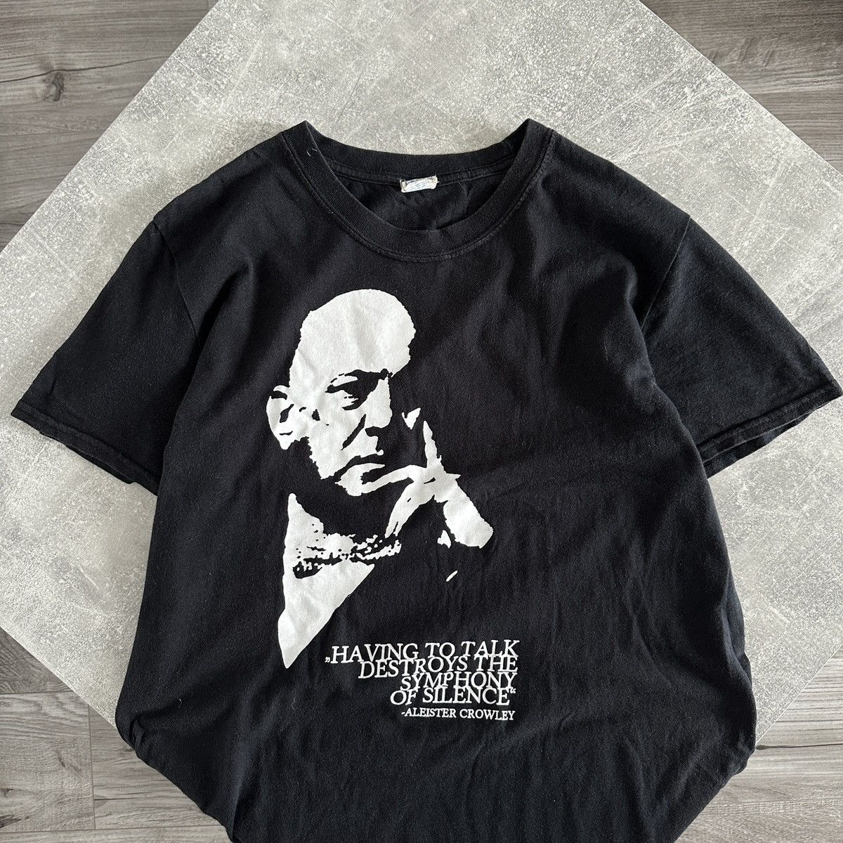 Arts & Science Vintage 00s Aleister Crowley poet mystic ocultist rare y2k Size US M / EU 48-50 / 2 - 1 Thumbnail