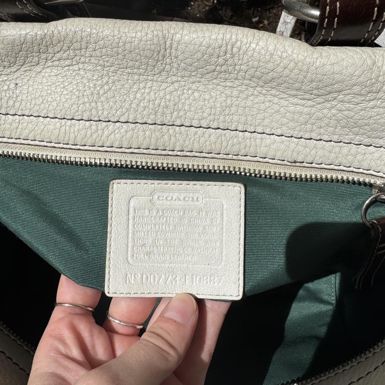 Coach Y2K White & Brown Coach Shoulder Bag Size ONE SIZE - 7 Thumbnail