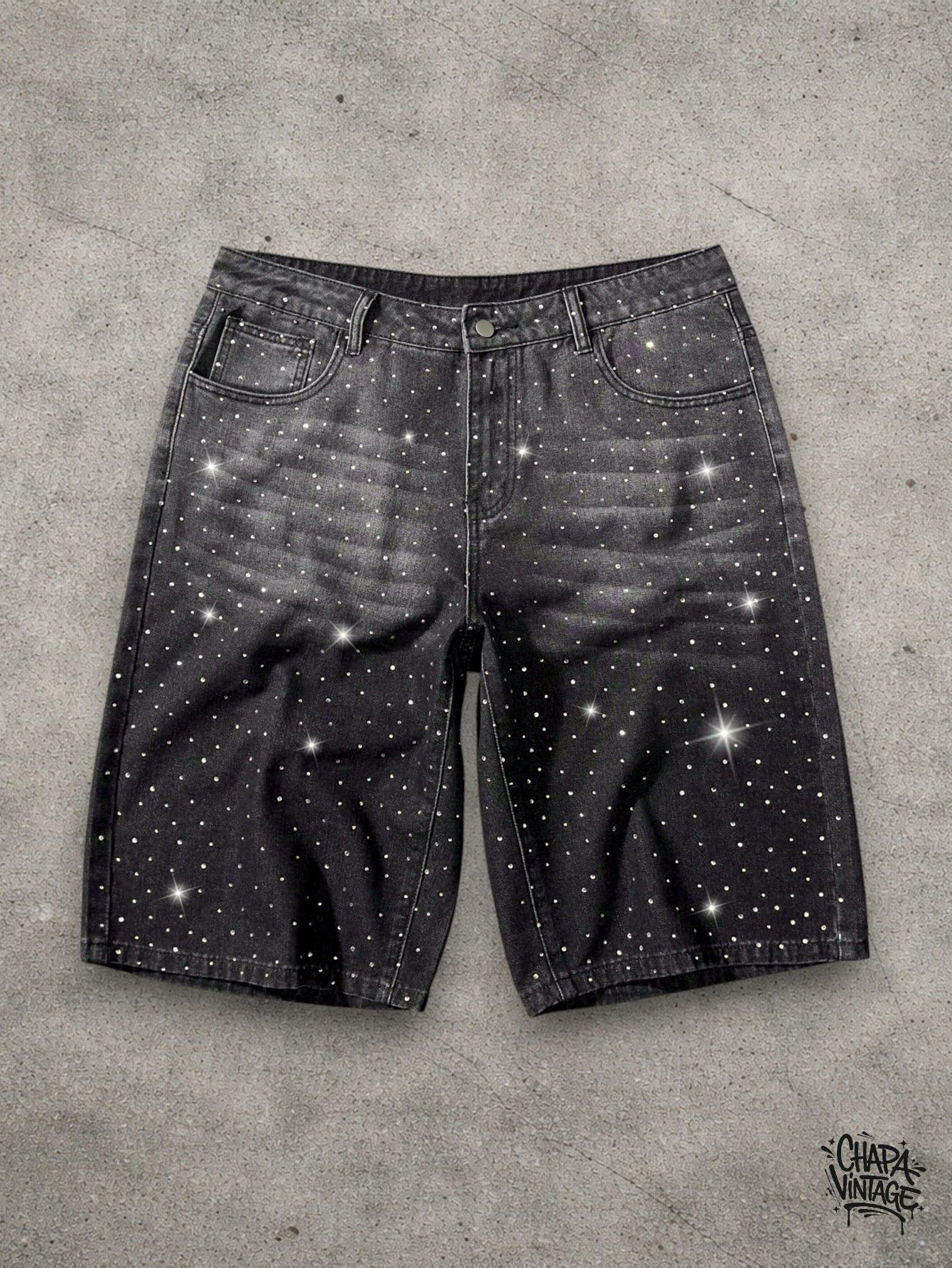 Vintage Diamonds gray shorts Size US 32 / EU 48 - 1 Thumbnail