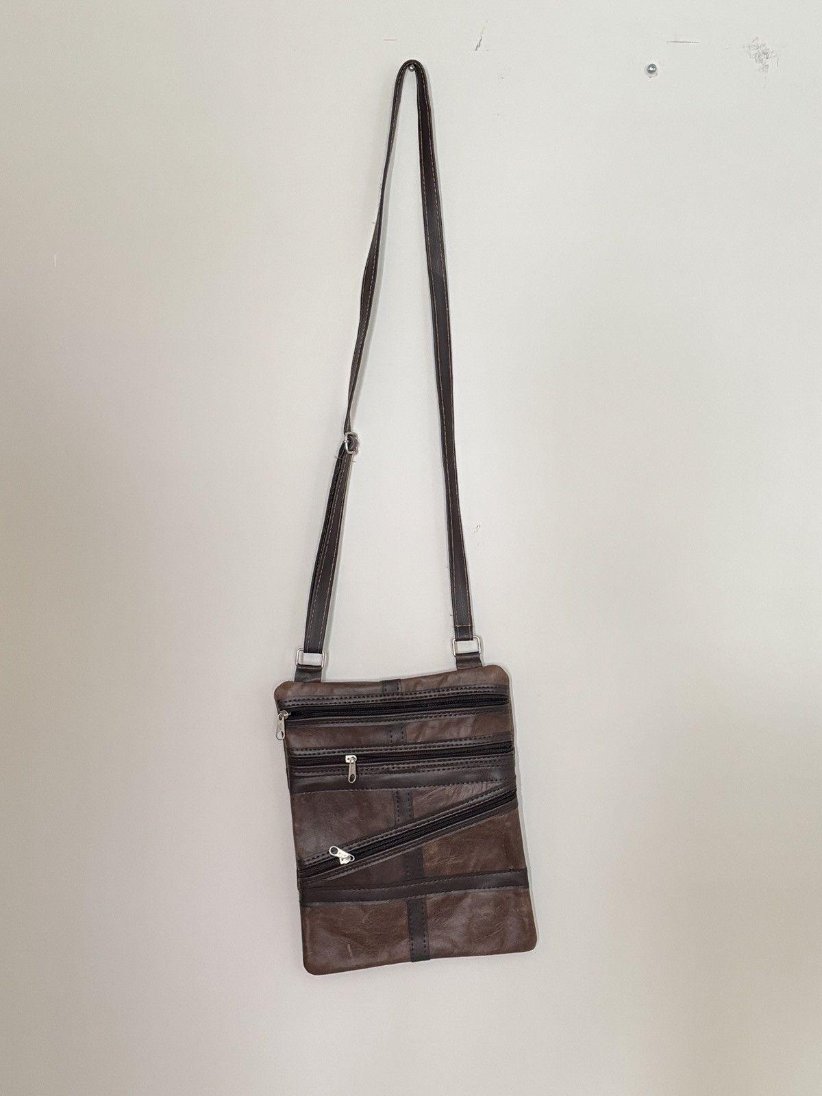 Vintage Brown Leather Crossbody Bag Size ONE SIZE - 3 Thumbnail