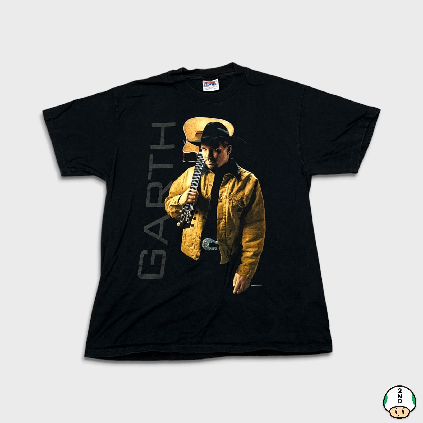 Band Tees × Vintage 1998 Garth Brooks T Shirt Happiness Isn't What You Want Band Size US L / EU 52-54 / 3 - 1 Thumbnail