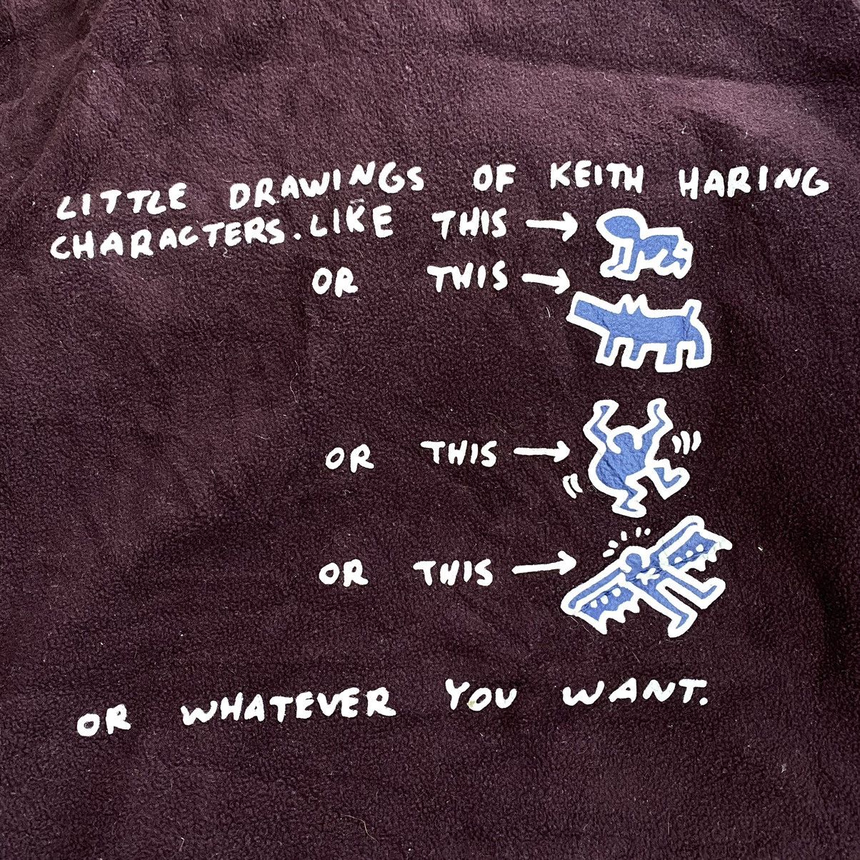 Keith Haring KEITH HARING Pop Art Print Burgundy Hoodie Size US S / EU 44-46 / 1 - 3 Thumbnail