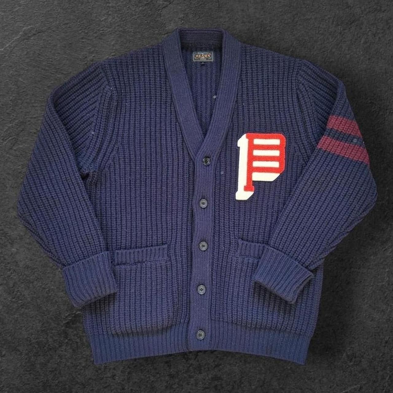Beams Plus Mens beams+ navy wool blend cardigan Size US M / EU 48-50 / 2 - 1 Thumbnail