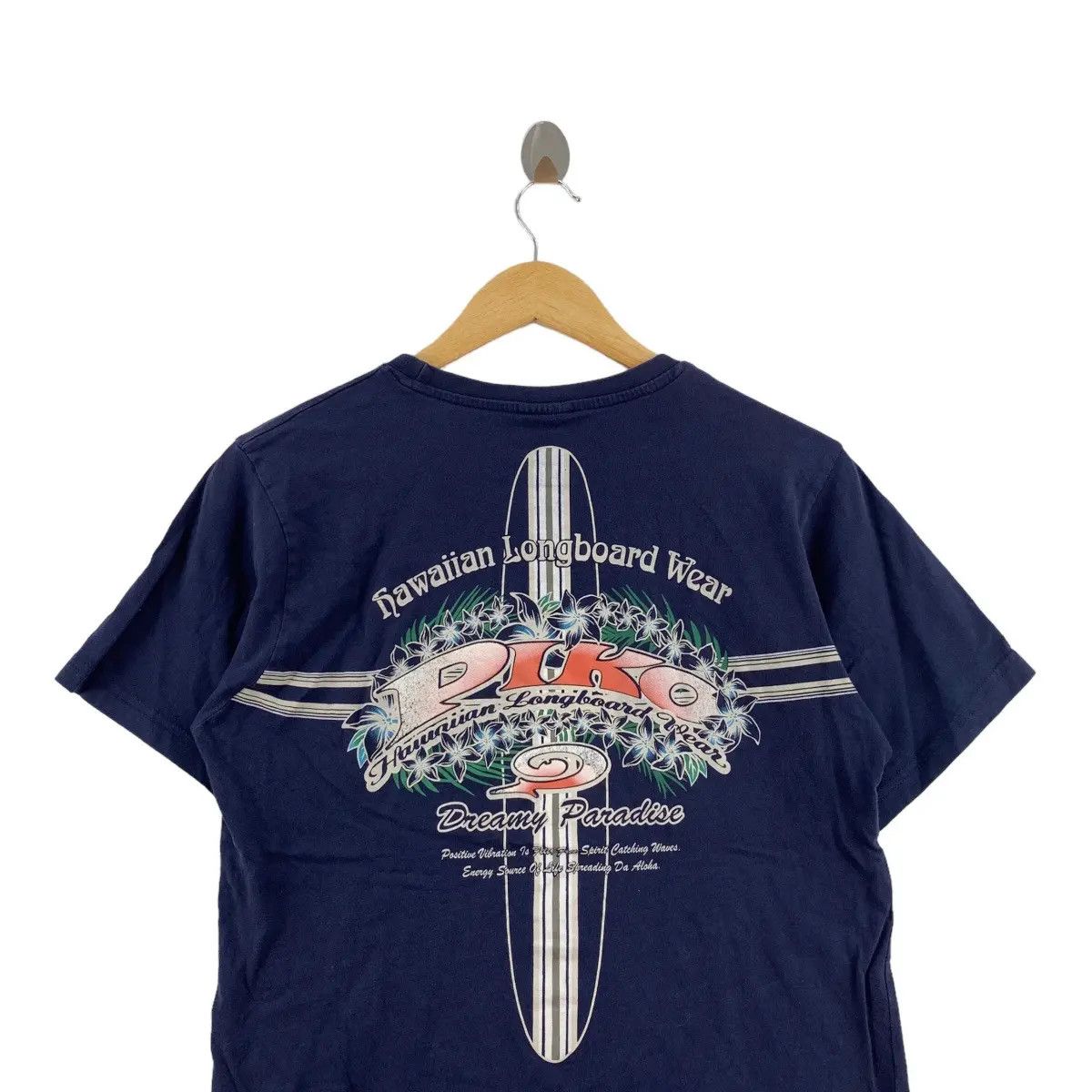 Vintage Vintage PIKO HAWAIIAN WEAR Dreamy Paradise Tee Shirt Top Size M / US 6-8 / IT 42-44 - 2 Thumbnail