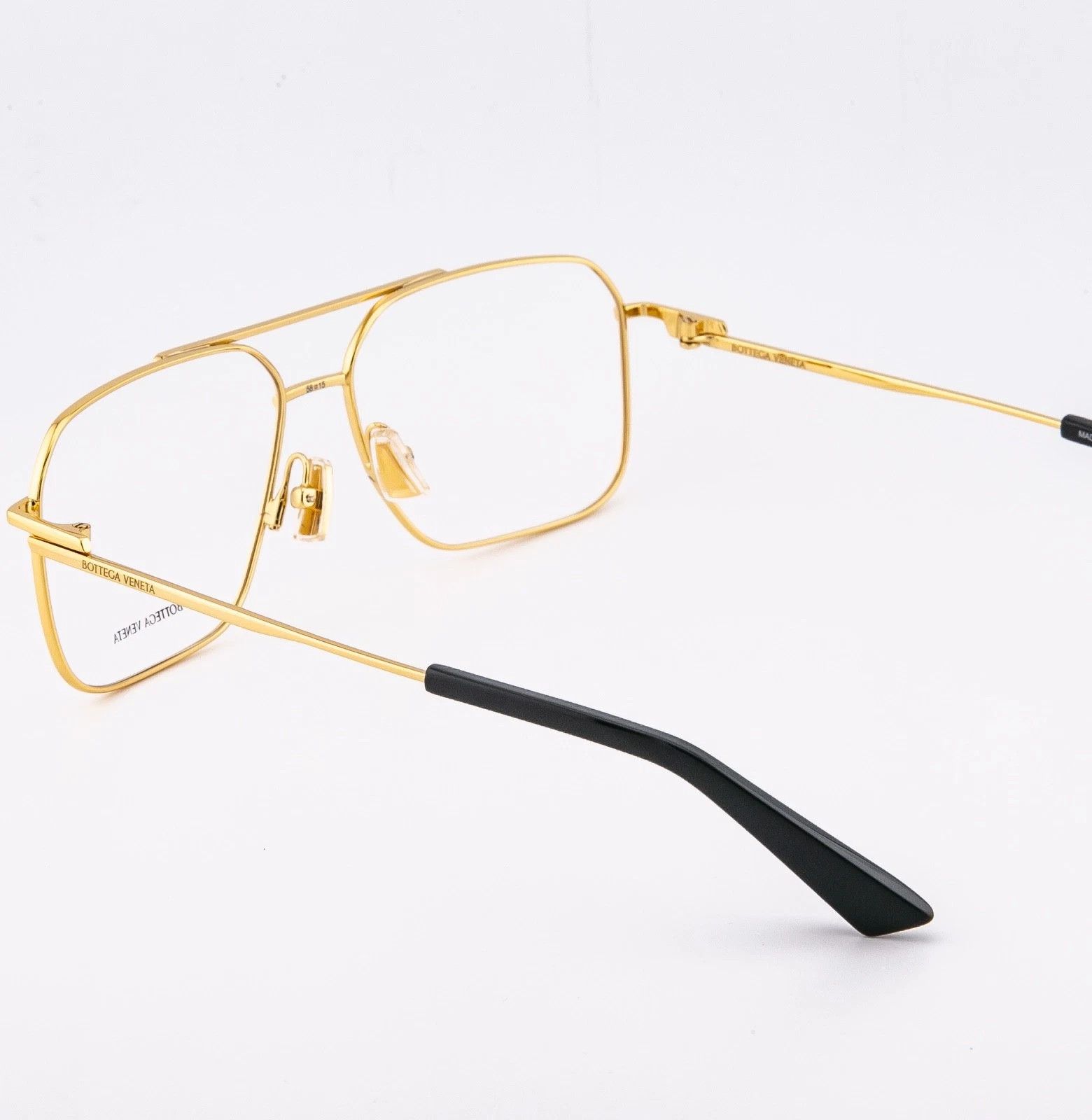 Bottega Veneta BOTTEGA VENETA 1384 CLASSIC BV1384O Gold Black Optical 003 Size ONE SIZE - 2 Thumbnail