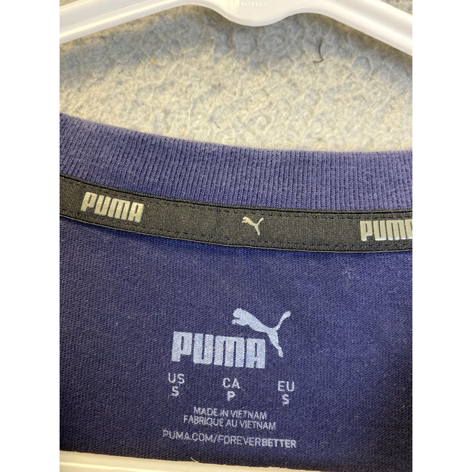 Puma PUMA Shirt Adult S Navy Blue & Red Breathable Short Sleeve Casual Mens/52-54 Shirt T-Shirt Pullover Regular Men Blue Logo Size US S / EU 44-46 / 1 - 3 Thumbnail
