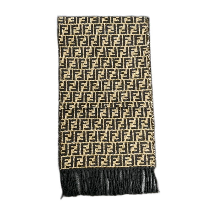 Fendi Fendi Logo Print Wool Scarf in Excellent Condition Size ONE SIZE - 1 Thumbnail