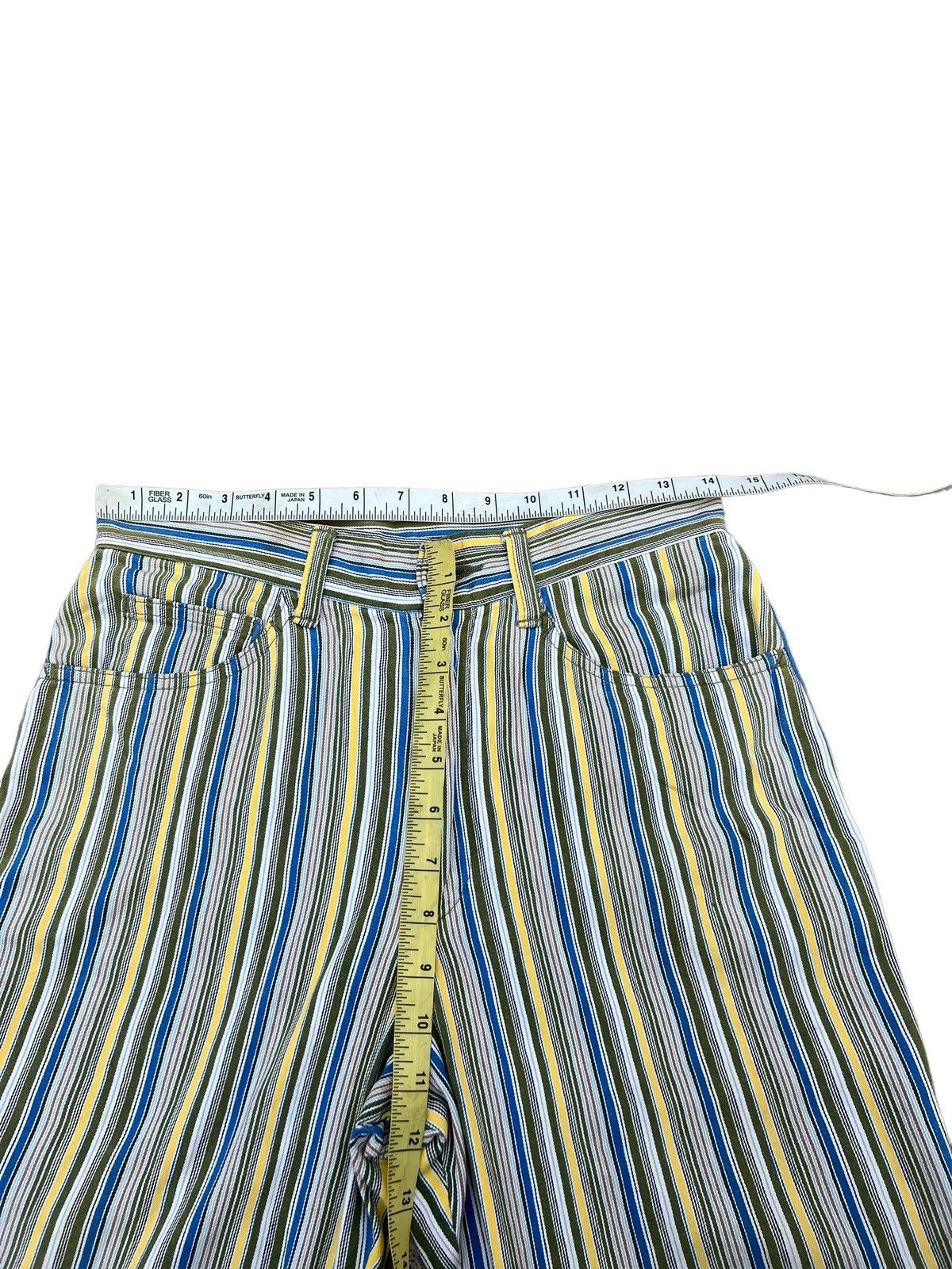 Nicole Club 90s Nicole Club Japan Psychedelic Striped Jeans Flare Pant Size US 28 / EU 44 - 3 Thumbnail