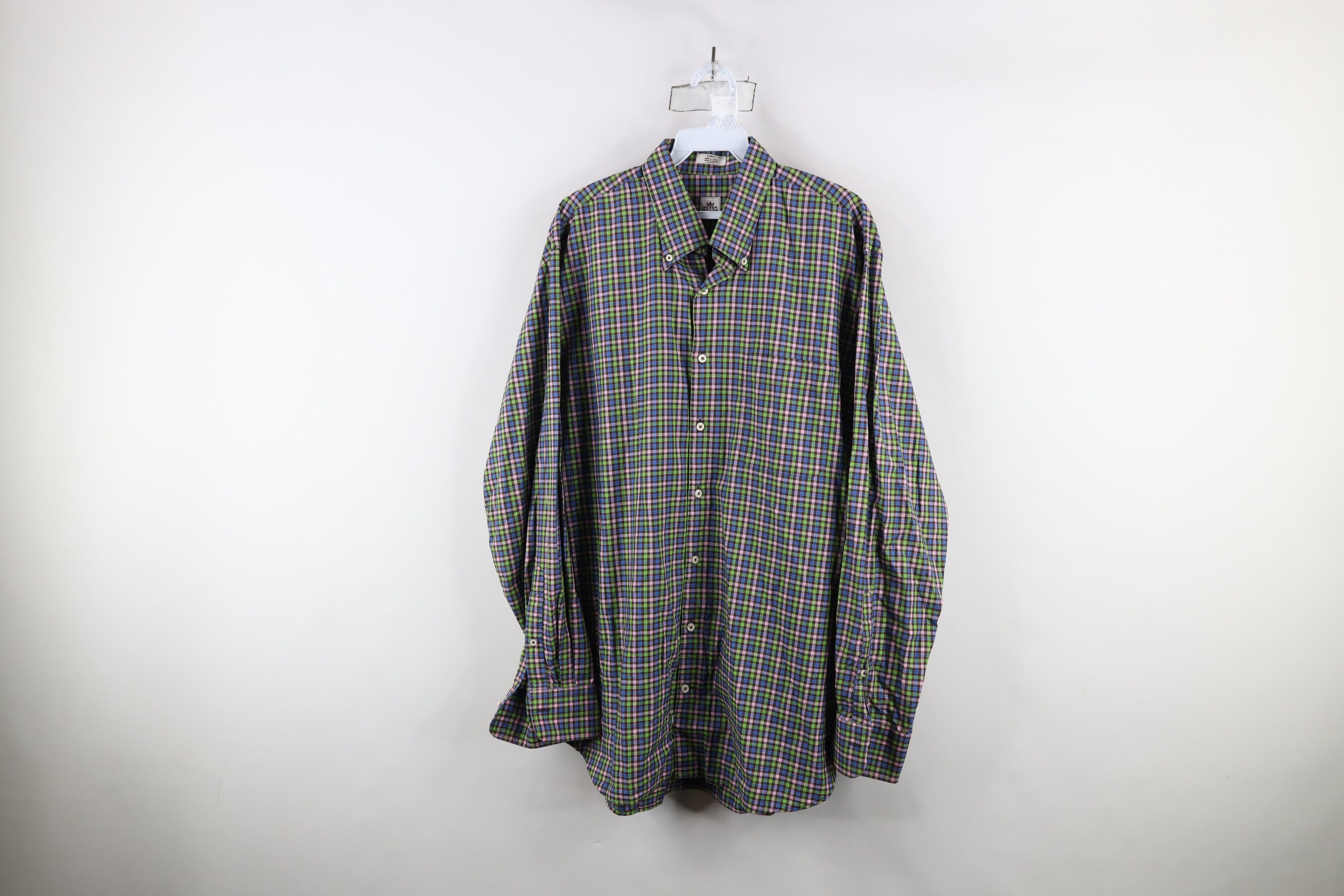 Peter Millar × Vintage Vintage Peter Millar Rainbow Collared Button Down Shirt Size US L / EU 52-54 / 3 - 1 Thumbnail
