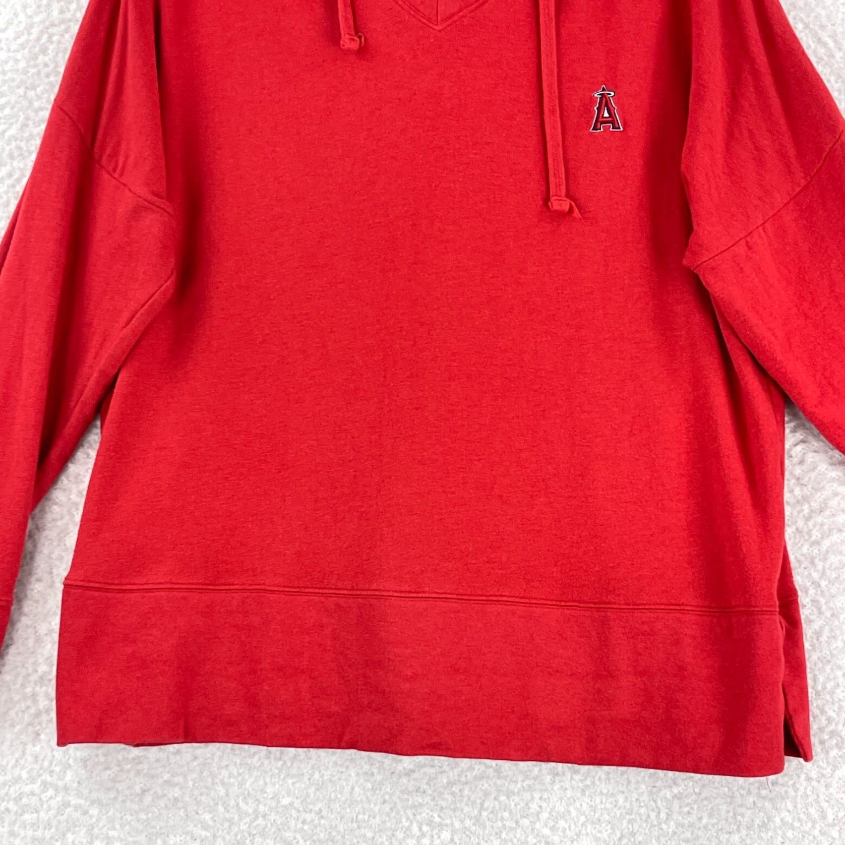 johnnie-O Johnnie-O Red Los Angeles Angels V-Neck Hoodie Sweater Womens Large Pullover Size L / US 10 / IT 46 - 5 Thumbnail