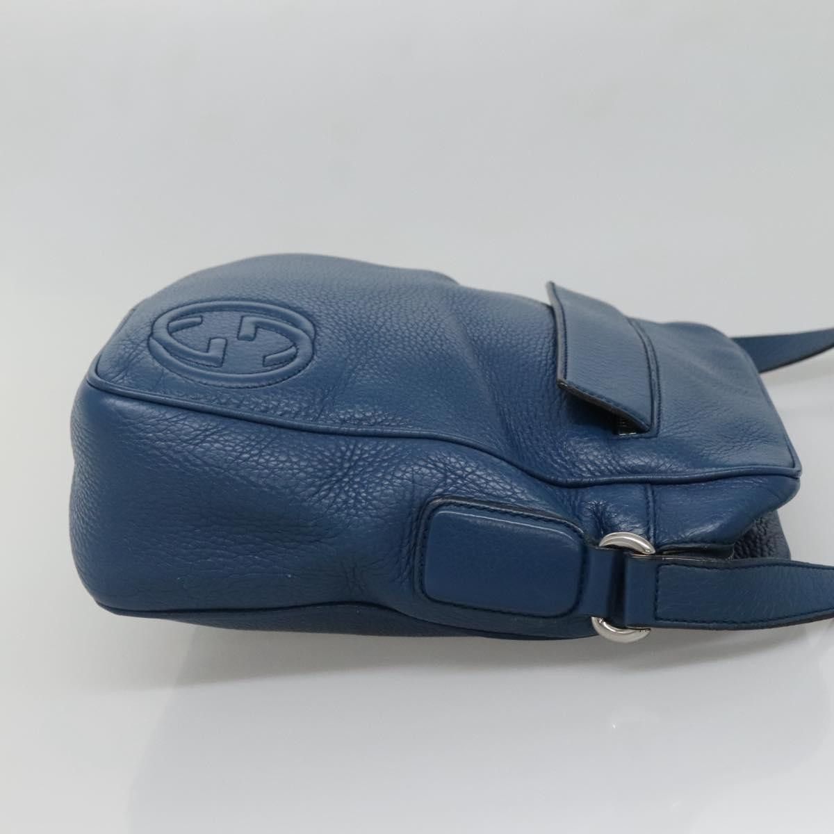 Gucci GUCCI Shoulder Bag Leather Blue Silver Size ONE SIZE - 5 Thumbnail