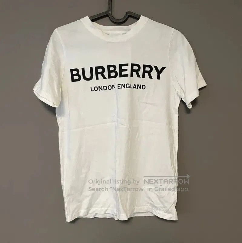 Burberry Burberry White Women's T-Shirt with Logo. Size XL / US 12-14 / IT 48-50 - 1 Thumbnail