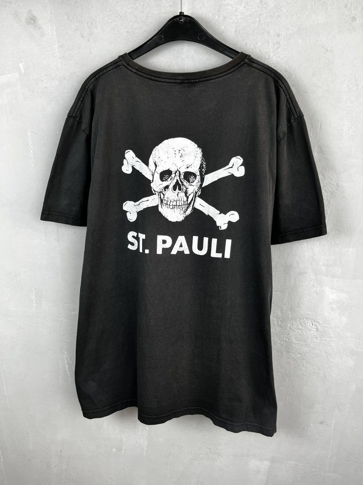 Designer × Vintage ST.Pauli t shirt skull vintage 90s Size US XL / EU 56 / 4 - 1 Thumbnail