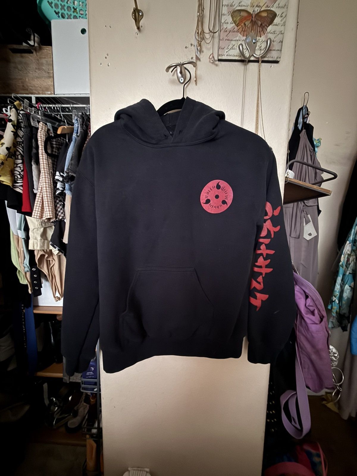 Nanushka Naruto Shippuden Sasuke Sharingan 20th Anniversary Hoodie Size US M / EU 48-50 / 2 - 12 Thumbnail